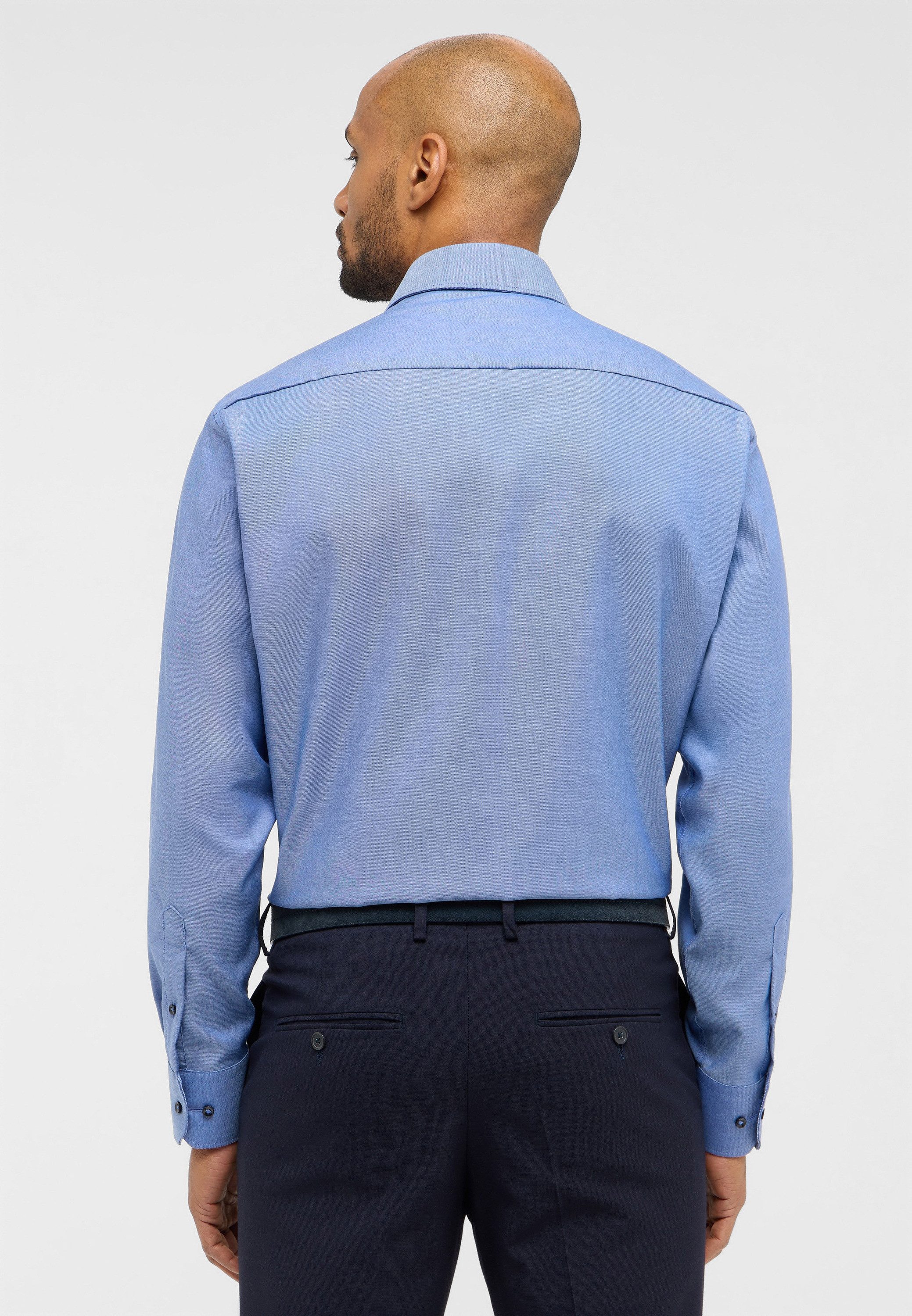 Eterna Overhemd met lange mouwen Comfort fit NON IRON (strijkvrij)