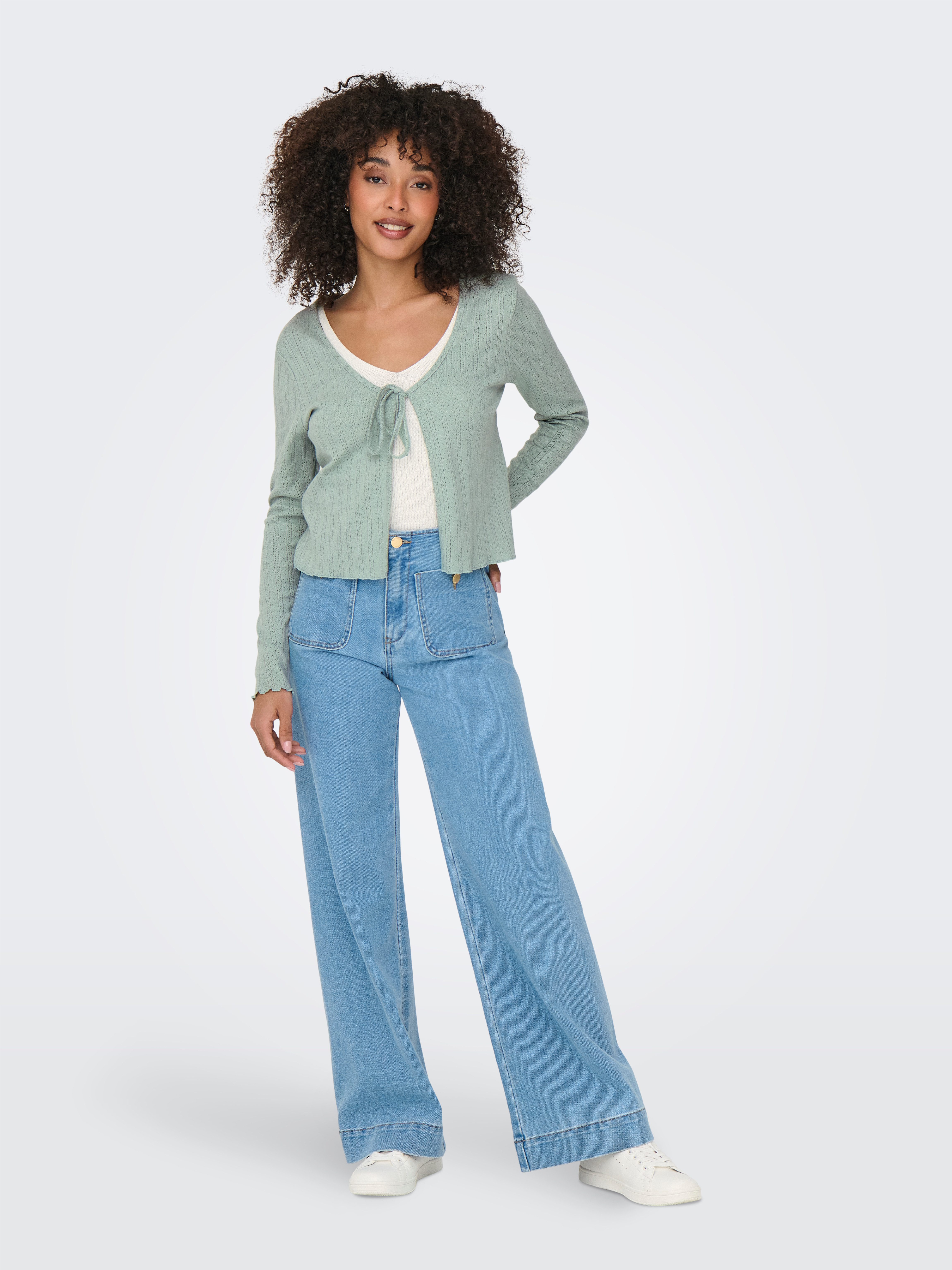 Only Vest ONLCARLOTTA L/S STRING CARDIGAN JRS