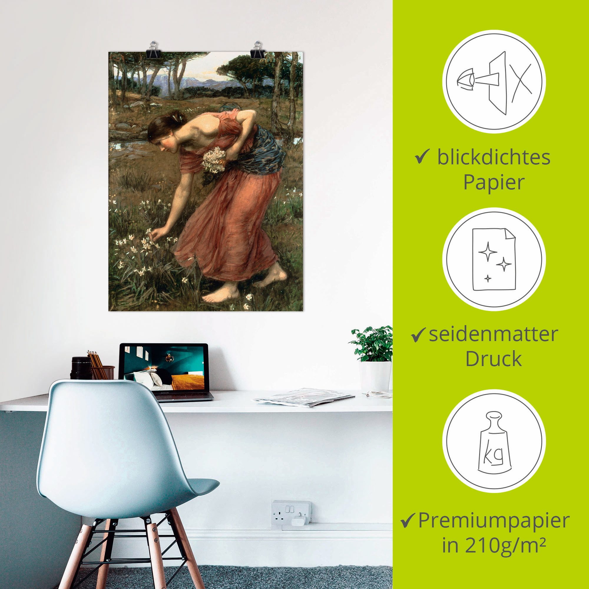 Artland Artprint Narcis als artprint op linnen, poster in verschillende formaten maten