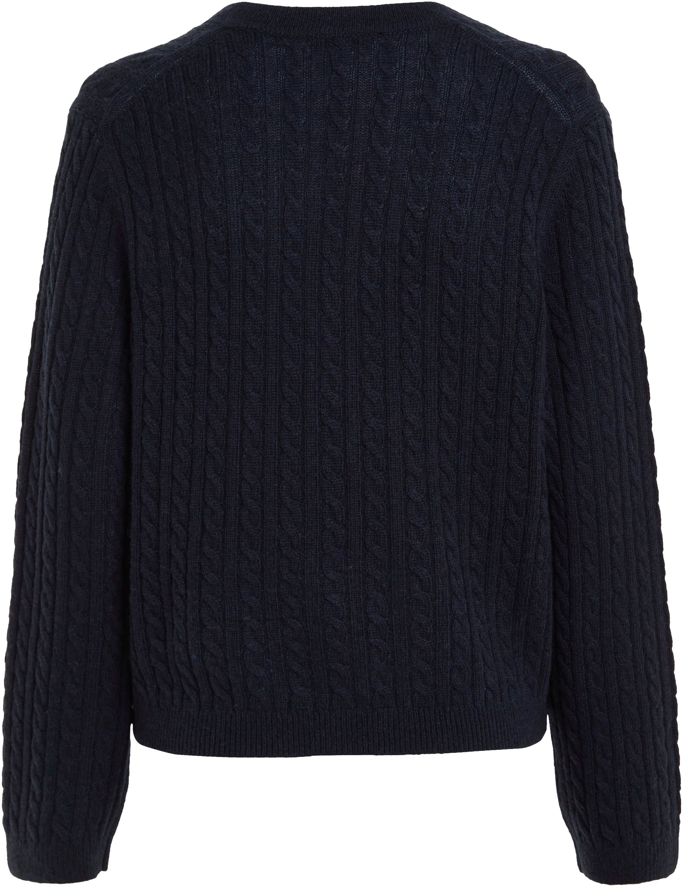 Tommy Hilfiger Gebreide trui gemaakt van zachte wol, duurzaam, ademend & tijdloos, premium