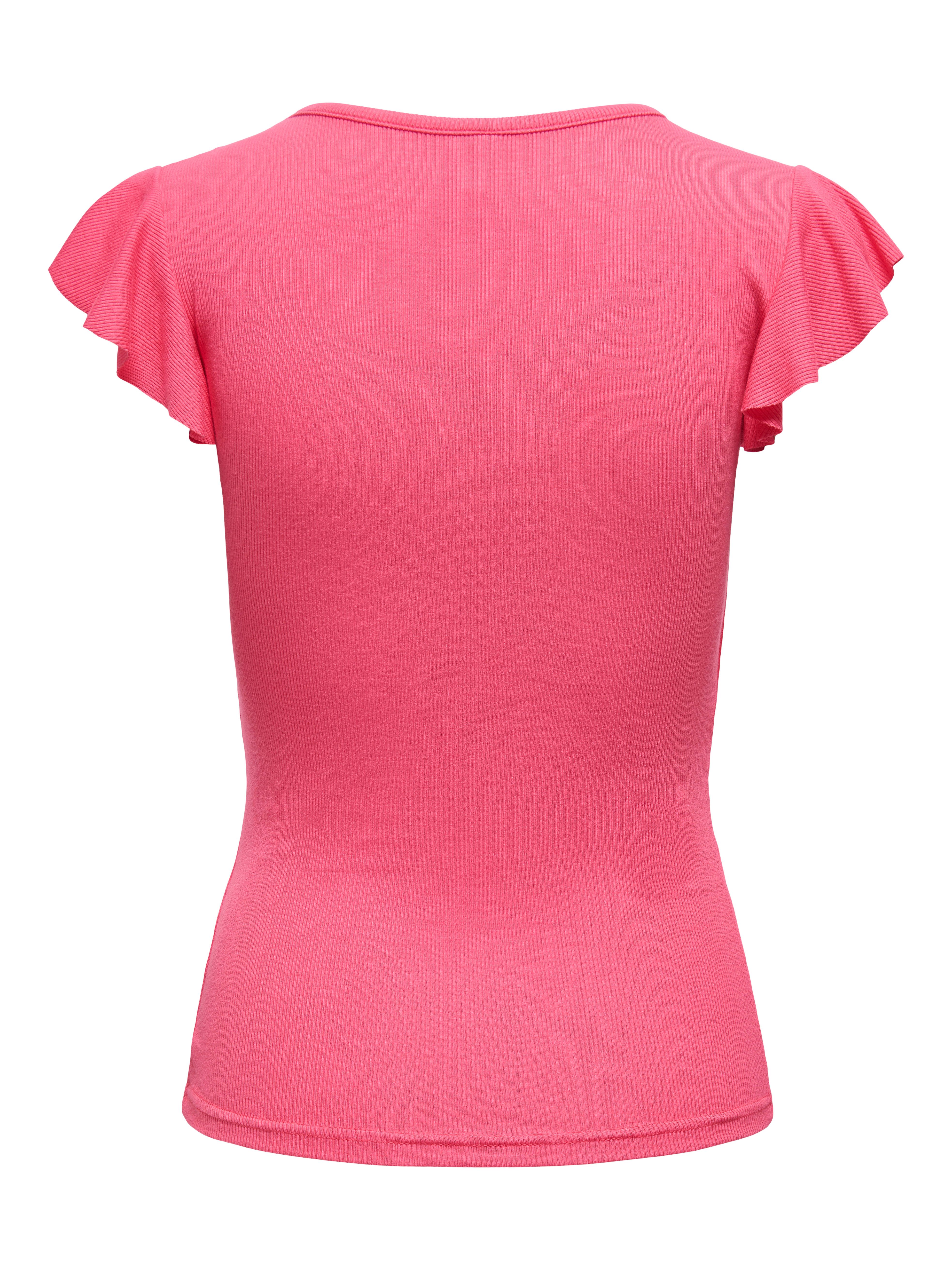 Only Shirt met V-hals ONLBELIA S/L TOP JRS NOOS
