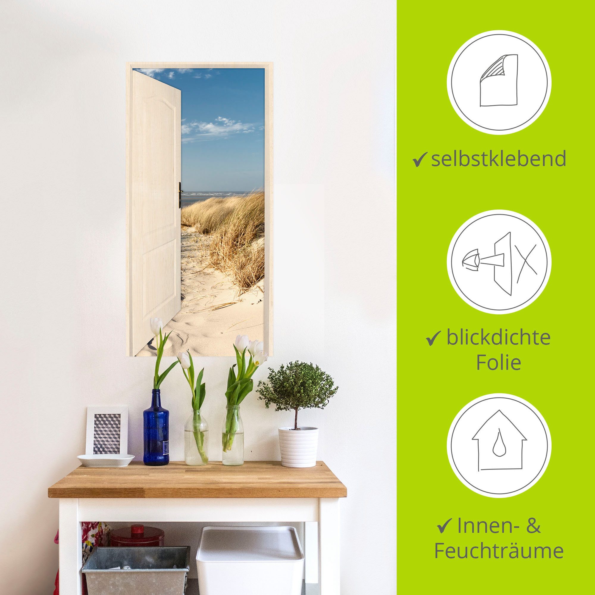 Artland Artprint Noordzeestrand op Langeoog als poster, muursticker in verschillende maten