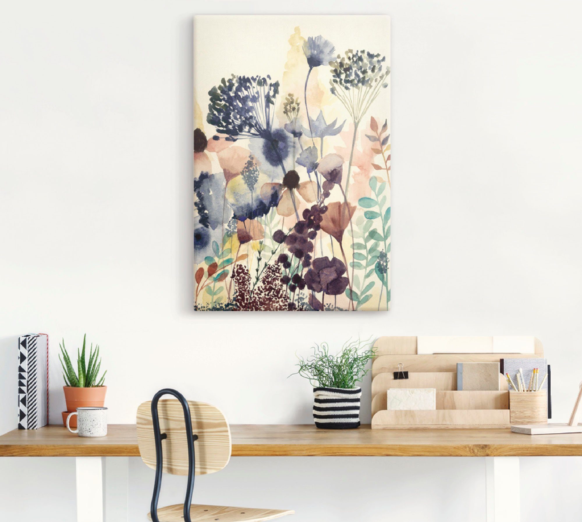 Artland Artprint Zongedroogde bloemen II als artprint op linnen, poster in verschillende formaten maten