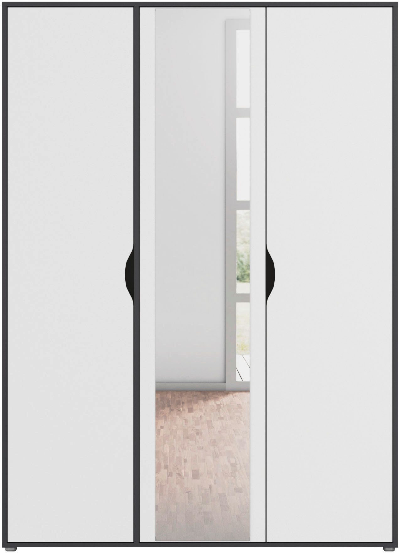 rauch Draaideurkast Kledingkast Kast Garderobe Wasmand NARAI met Spiegel Greefaansluitingen voor een greeploze look TOPSELLER MADE IN GERMANY