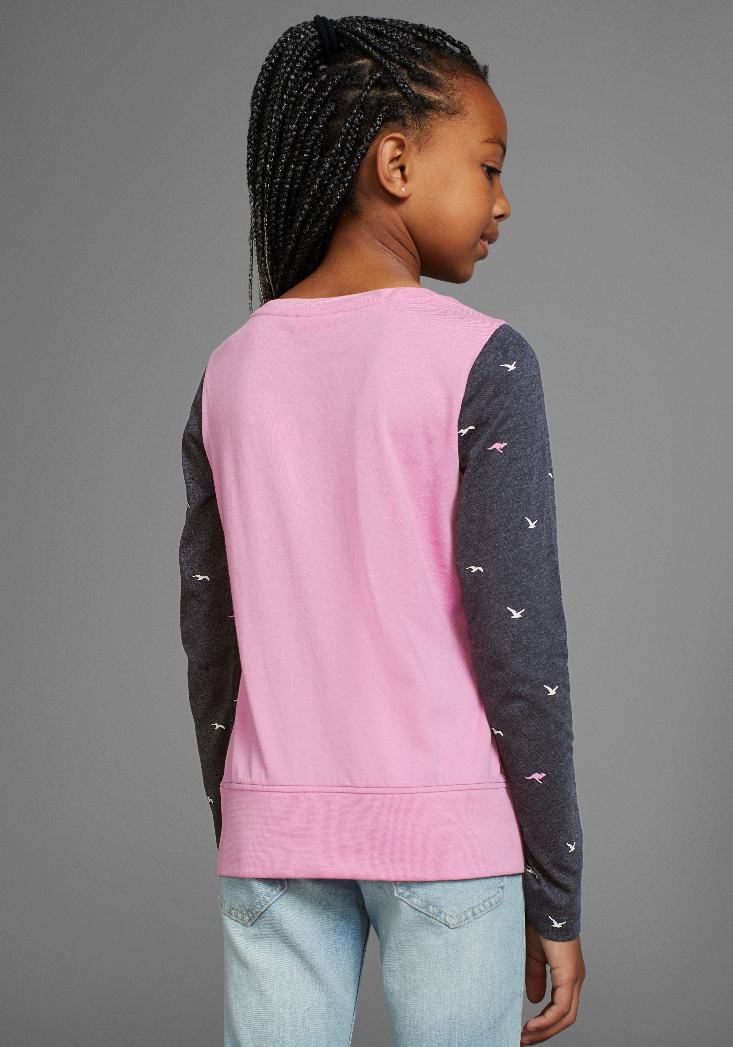 KangaROOS Shirt met lange mouwen Kangaroos-Allover print