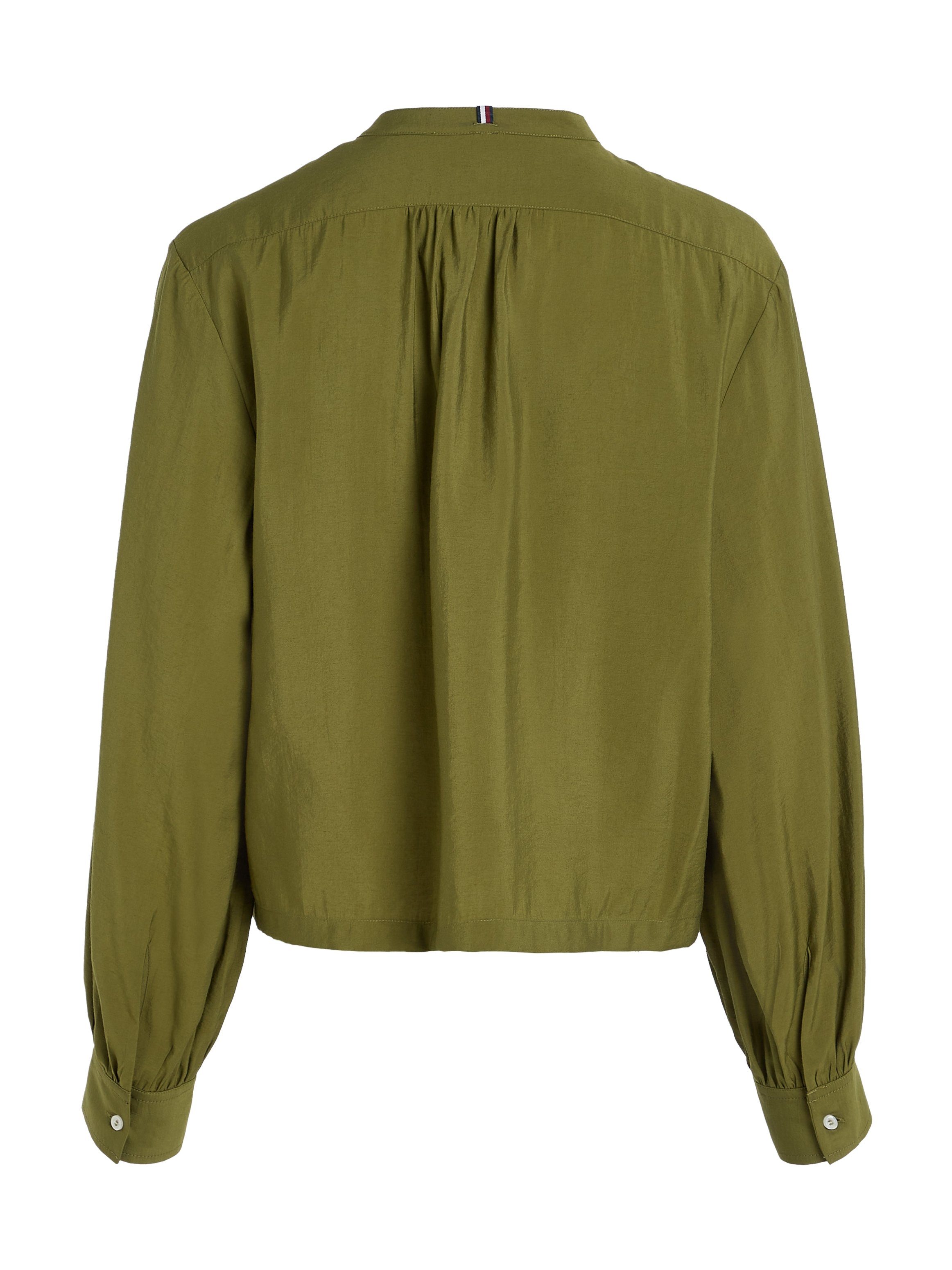 Tommy Hilfiger Blouse met lange mouwen met stijlvolle opstaande kraag