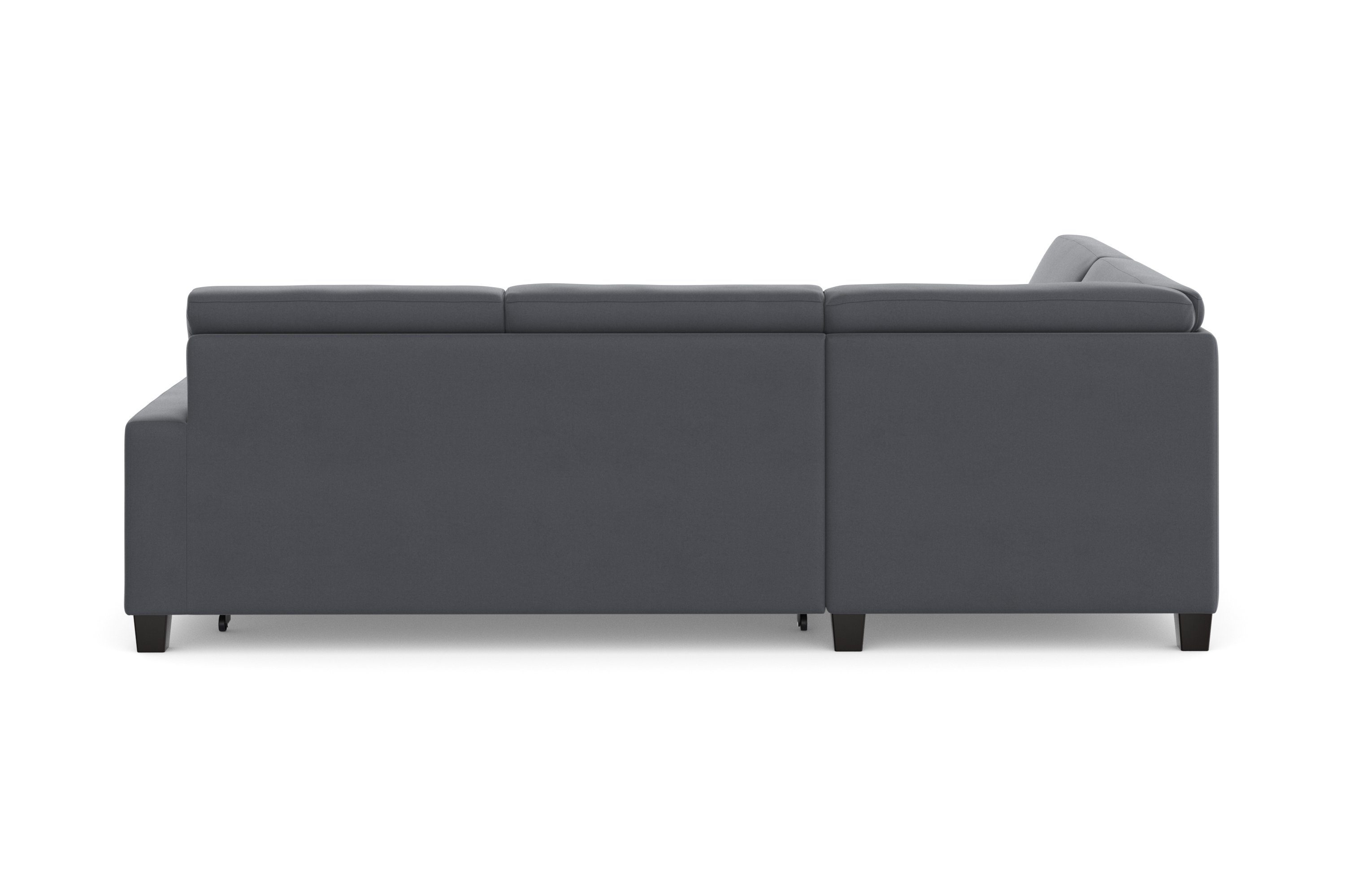 DOMO collection Hoekbank Florentina tijdloos en elegant, zitnaden als designelement, L-vorm keuze met slaapfunctie, met contrastnaad, comfortabele zithoogte 47 cm