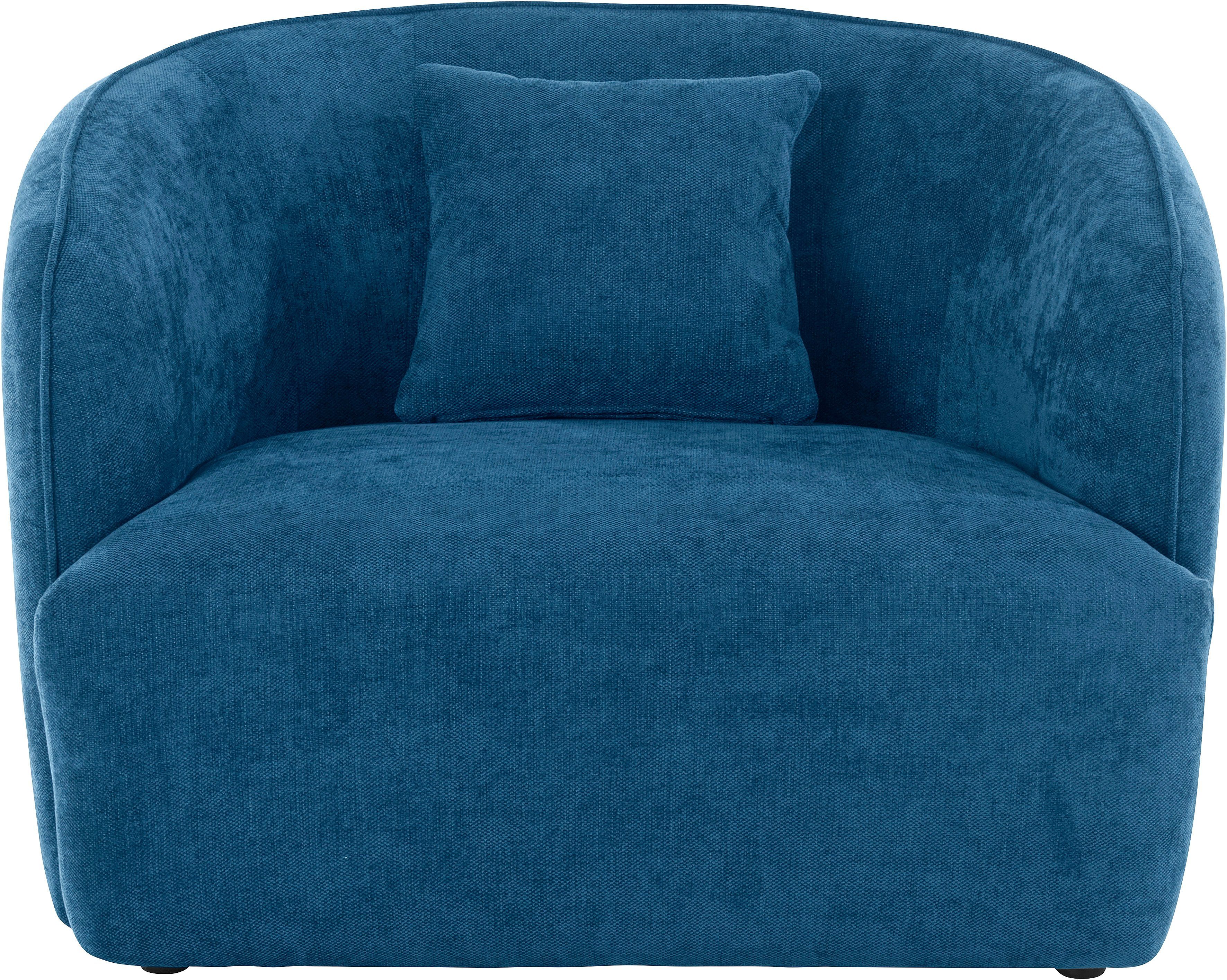 andas Fauteuil Kreukelzone ook met bouclé-bekleding