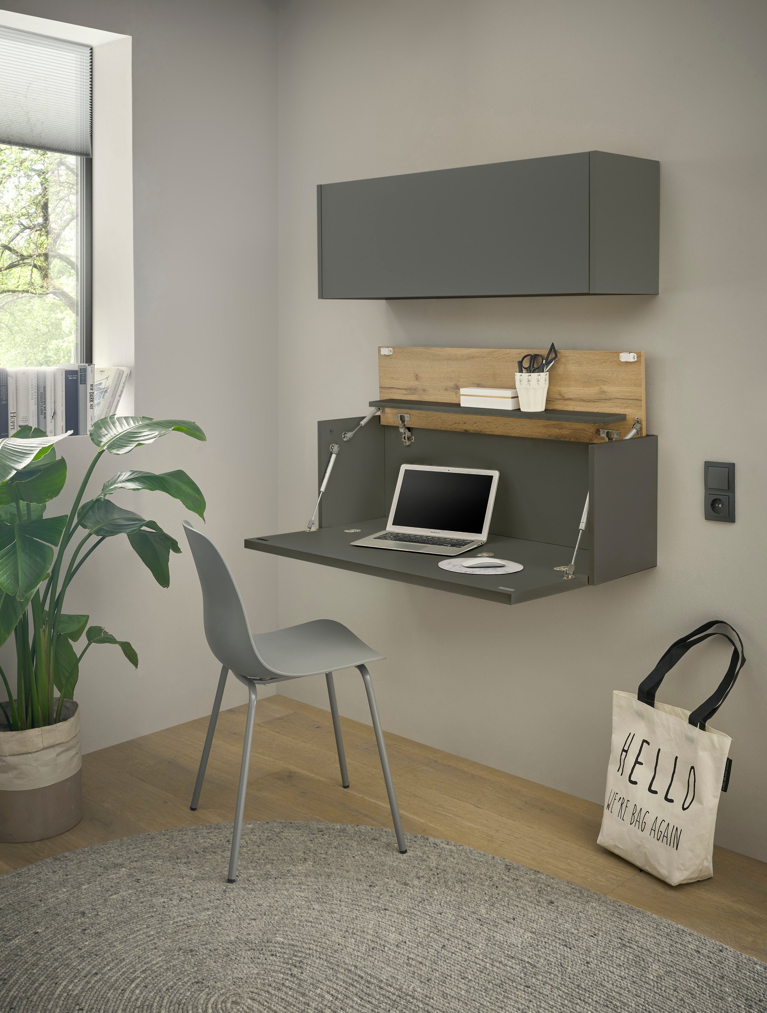 INOSIGN Wandsecretaire City/Giron tijdloos modern, gezellig thuiskantoor, breedte 100 cm