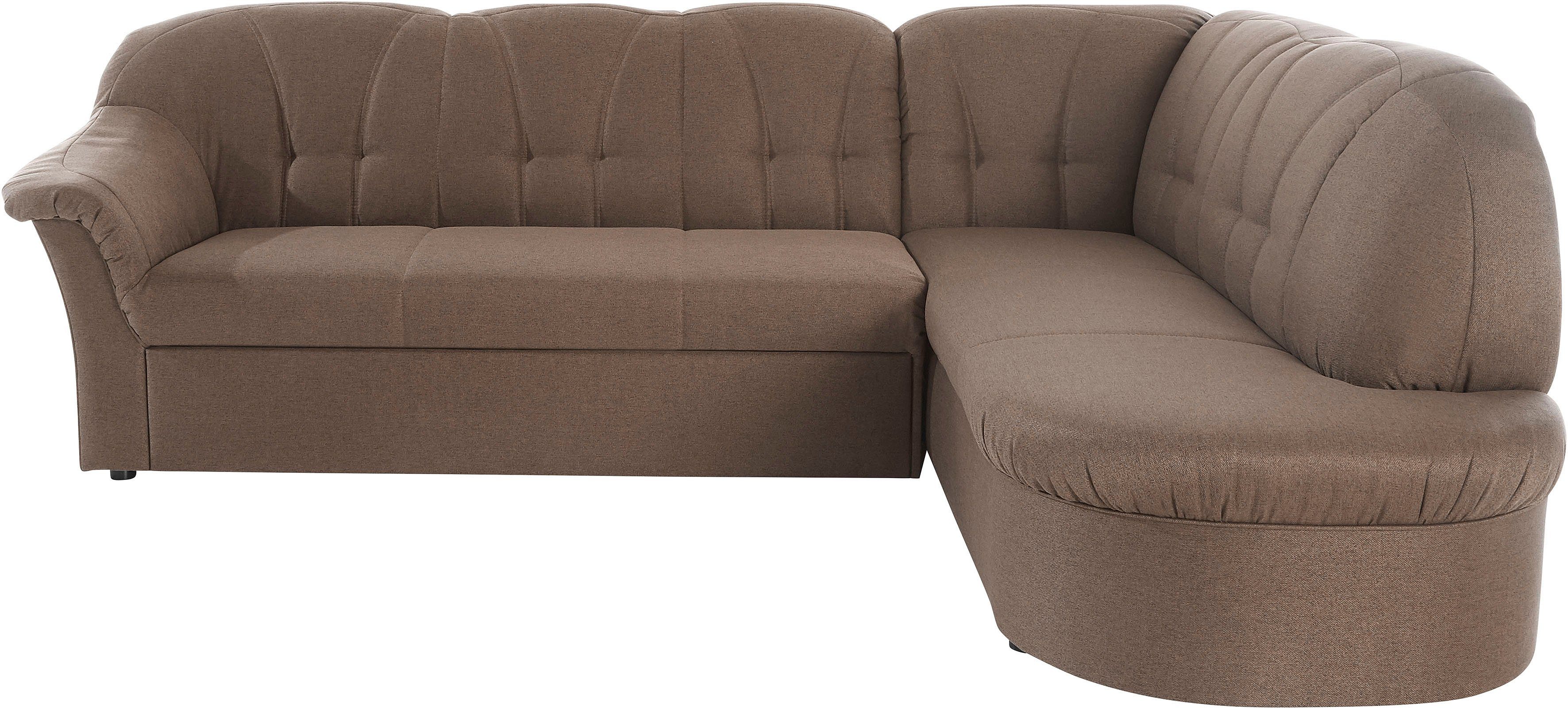 DOMO collection Hoekbank Pegnitz, elegante rugsteppingen, tijdloze vormtaal, L-vorm
