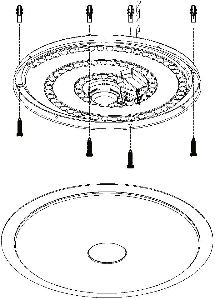 EGLO Plafondlamp MORATICA-A Bediening via afstandsbediening, nachtlicht (1 stuk)