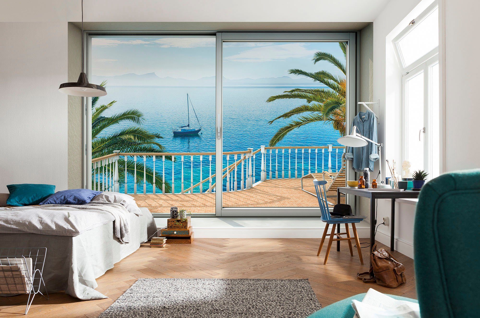 Komar Vliesbehang Digitale print vlies - Tranquillo - Afmeting 400 x 260 cm (1 stuk)