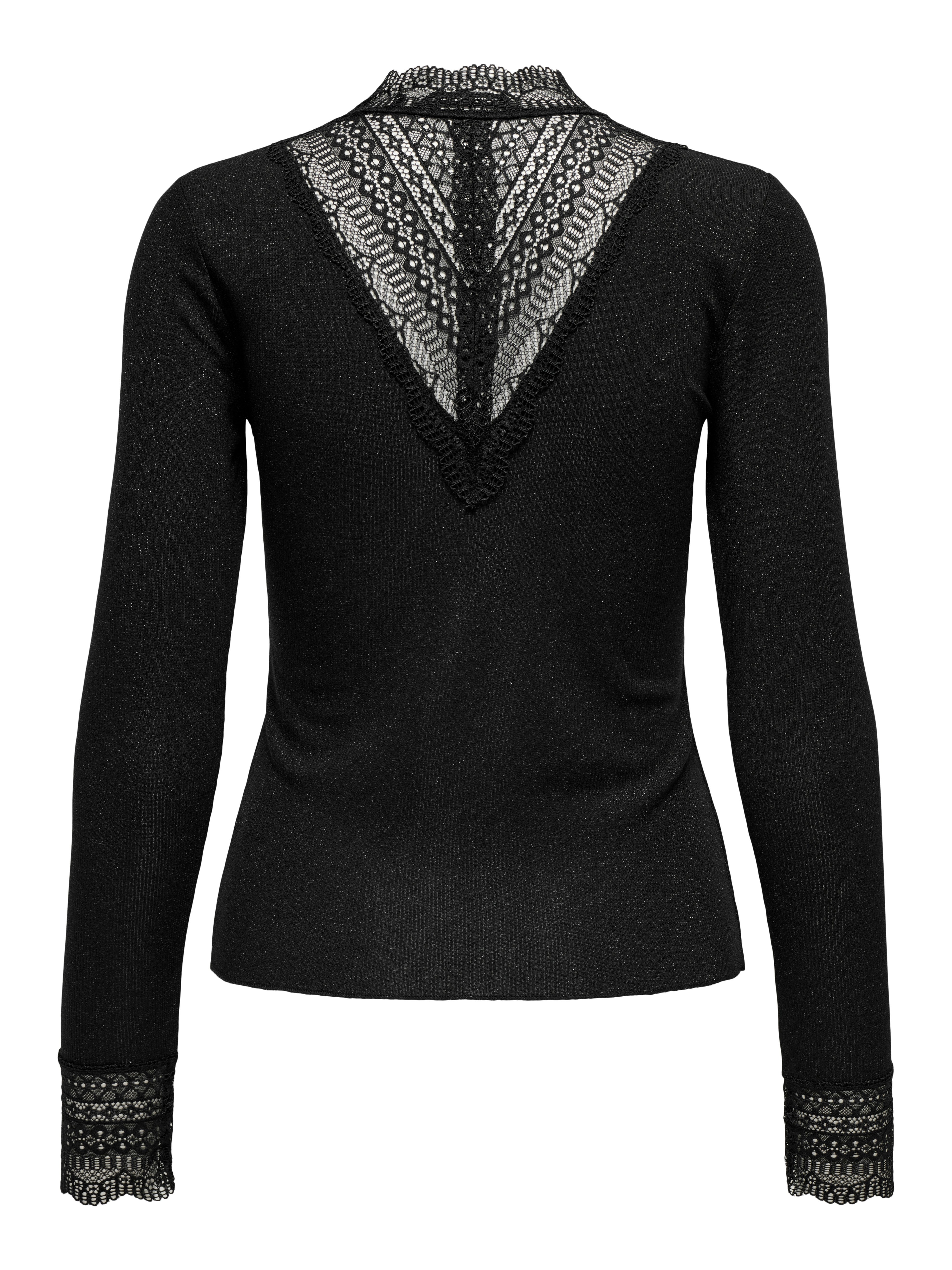 ONLY CARMAKOMA Shirt met lange mouwen CARTILDE GLITTER L/S HIGHNECK TOP NOOS