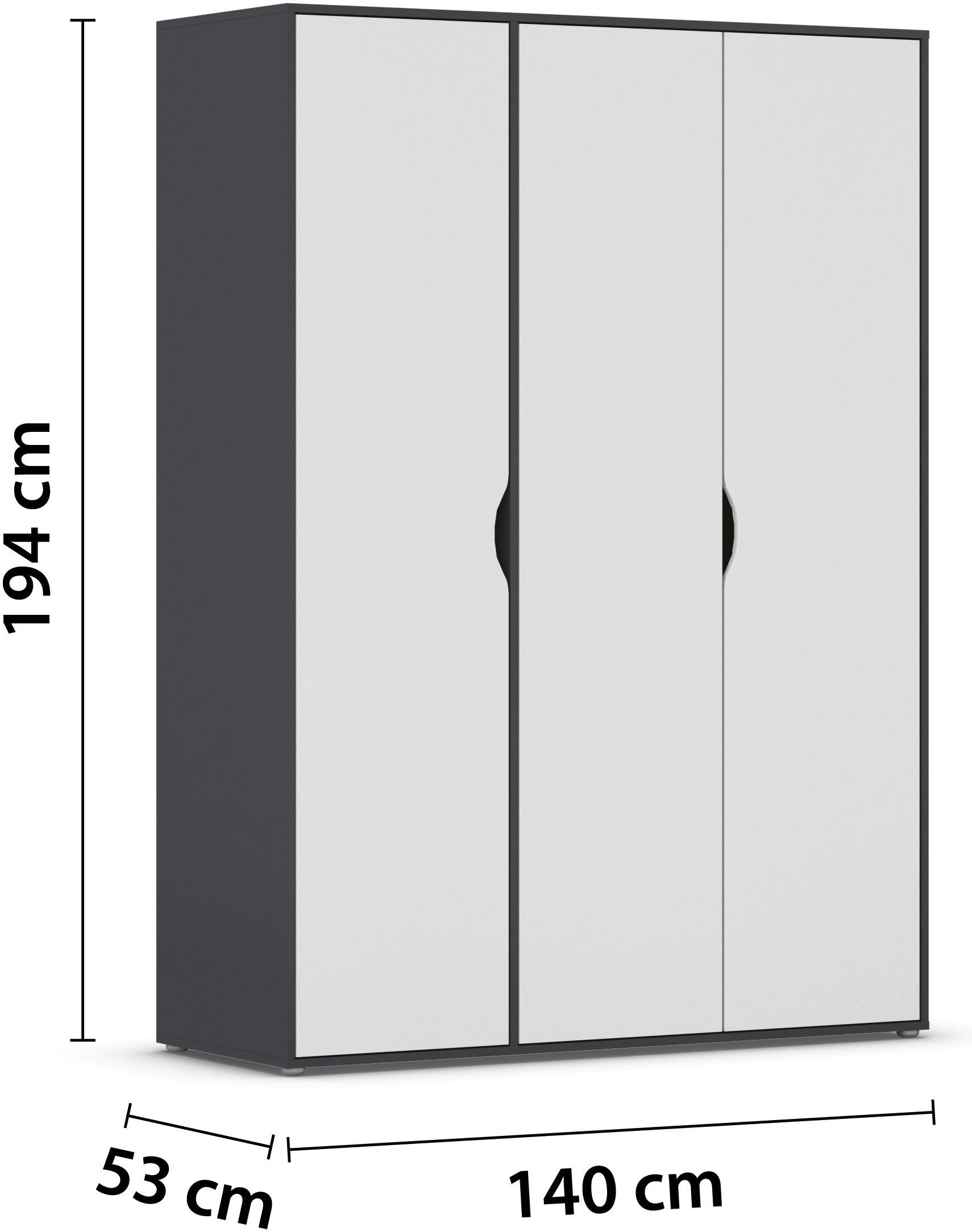 rauch Draaideurkast Kledingkast Kast Garderobe Wasmand NARAI veel Opbergruimte Greefaansluitingen voor een greeploze look TOPSELLER MADE IN GERMANY