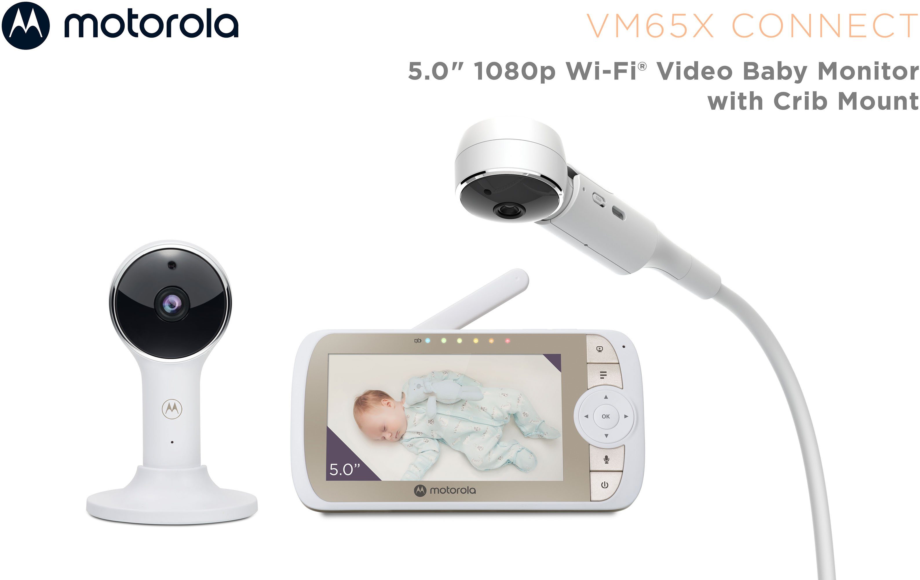 Motorola Babyfoon Video Nursery VM65X Connect WiFi