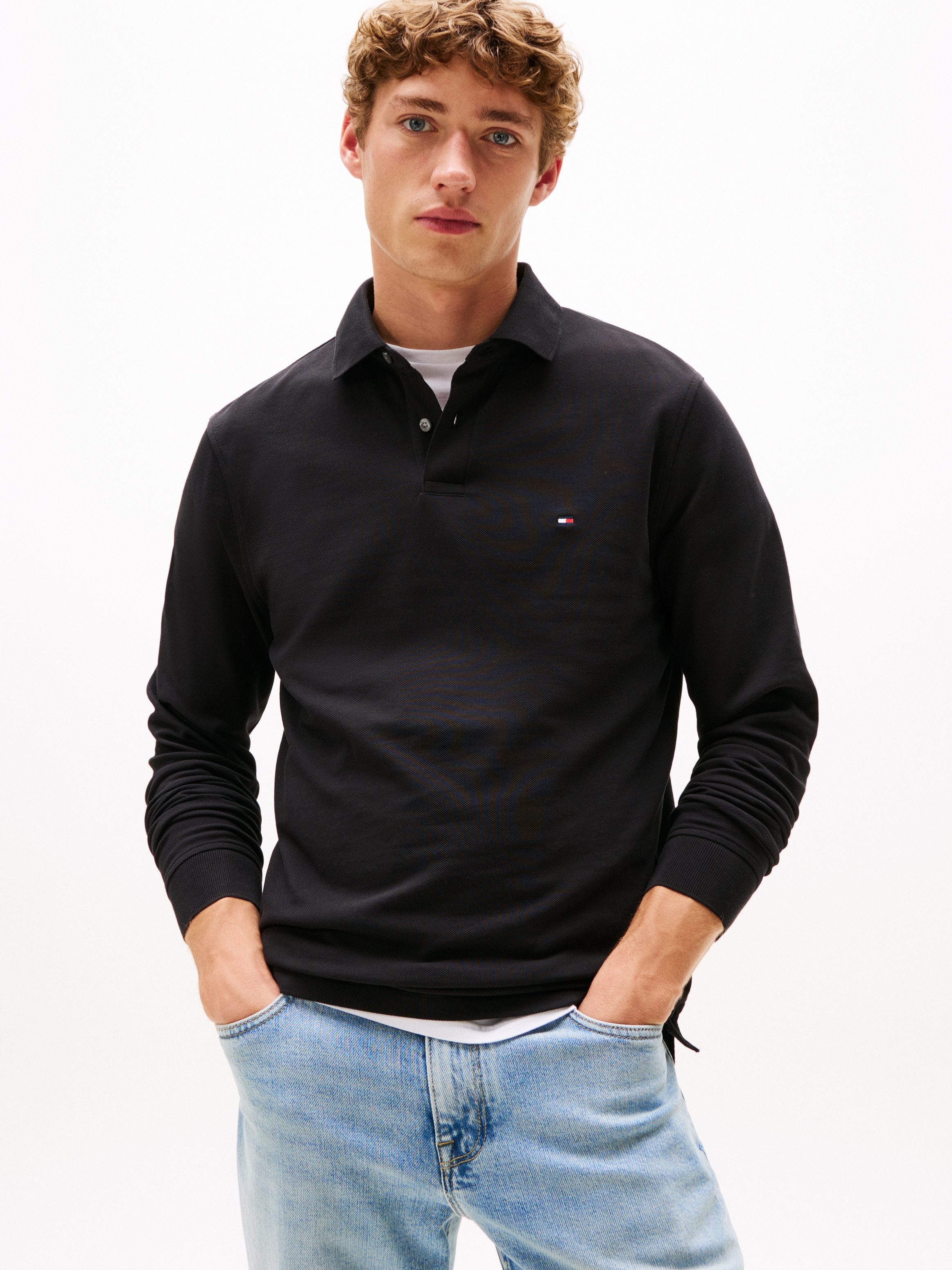 Tommy Hilfiger Poloshirt met lange mouwen 1985 REGULAR LS POLO