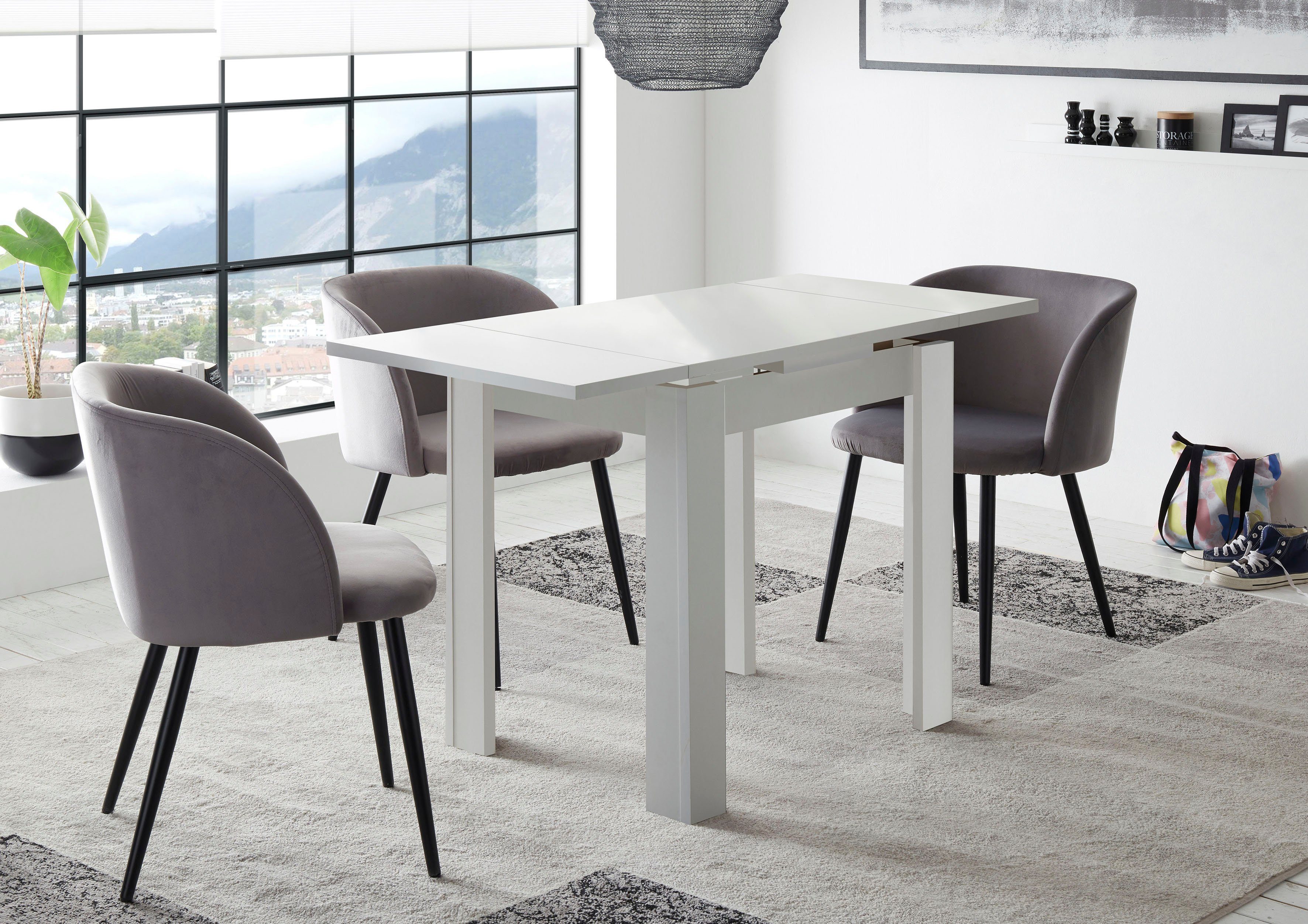 Mäusbacher Eettafel Monti BESTSELLER!, tafel, keukentafel, uittrekbare tafel uit te trekken tot 136 cm