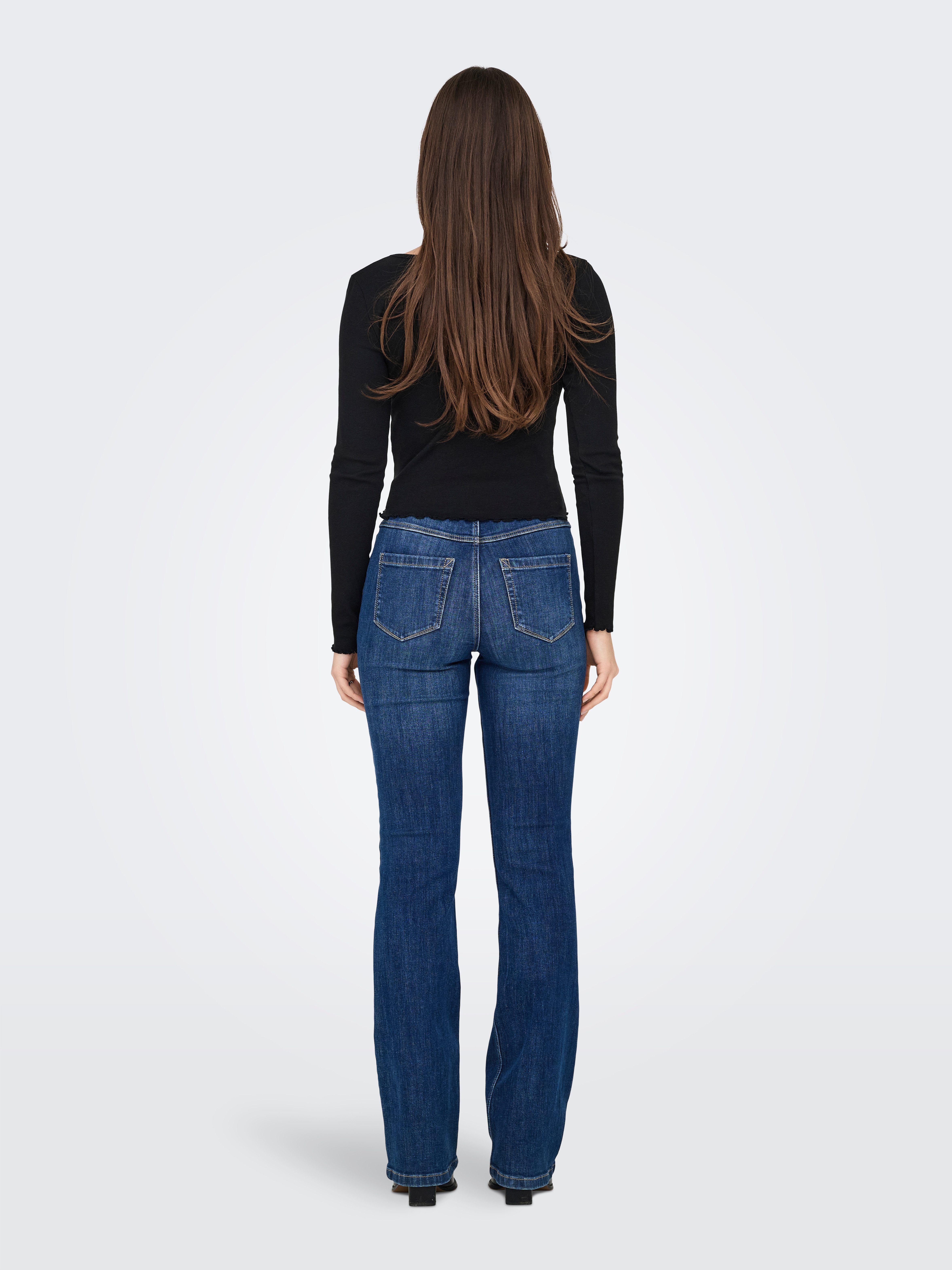 Only Shirt met lange mouwen ONLBETTY L/S V-NECK TOP CC JRS
