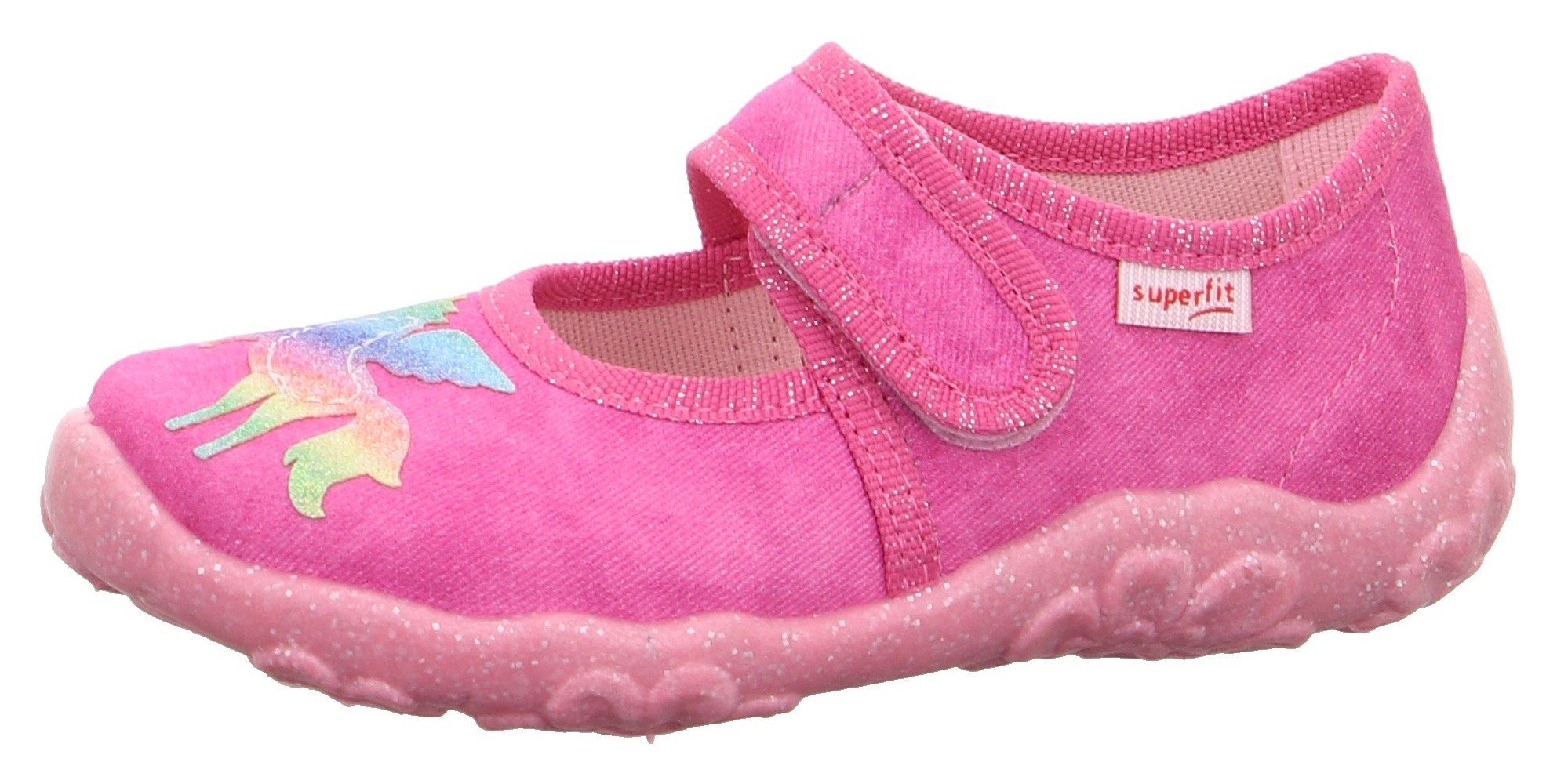 Superfit Pantoffels BONNY WMS: middel Lage schoen, ballerina, klittenbandschoen in ballerina-vorm meisjes schoenen maat 27 EU roze