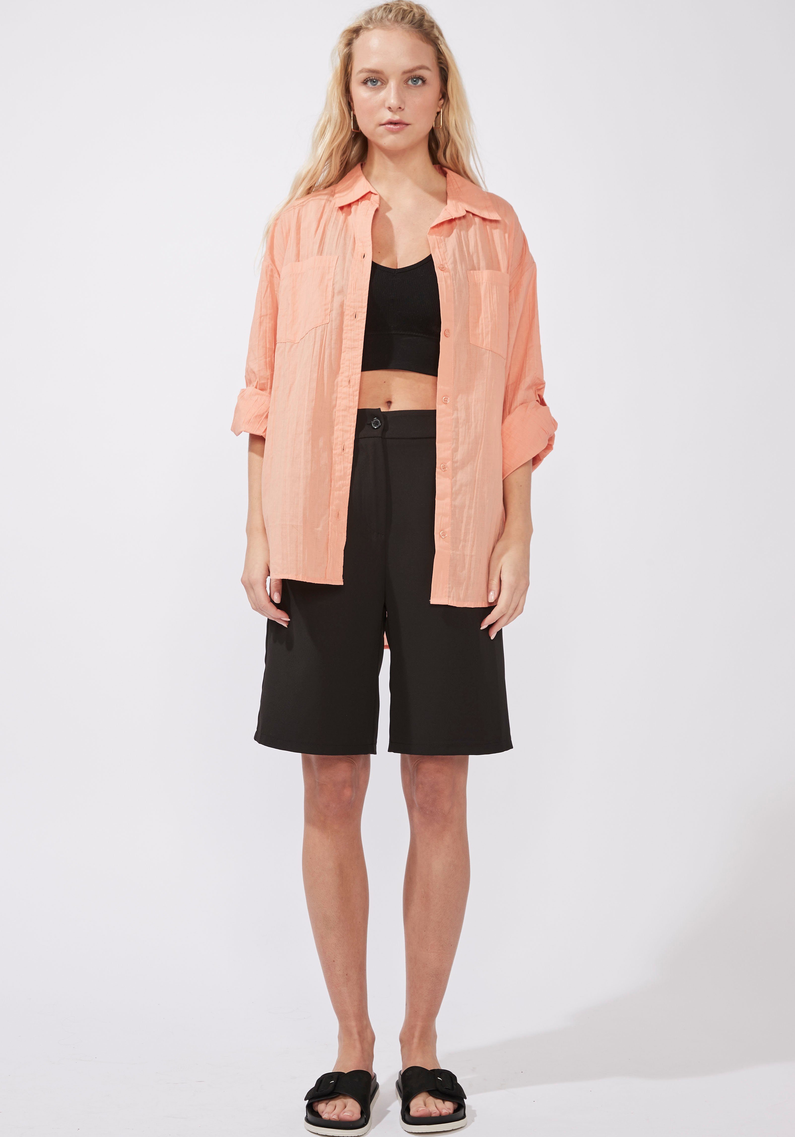 HaILYS Overhemdblouse LS C BL Ka44ia