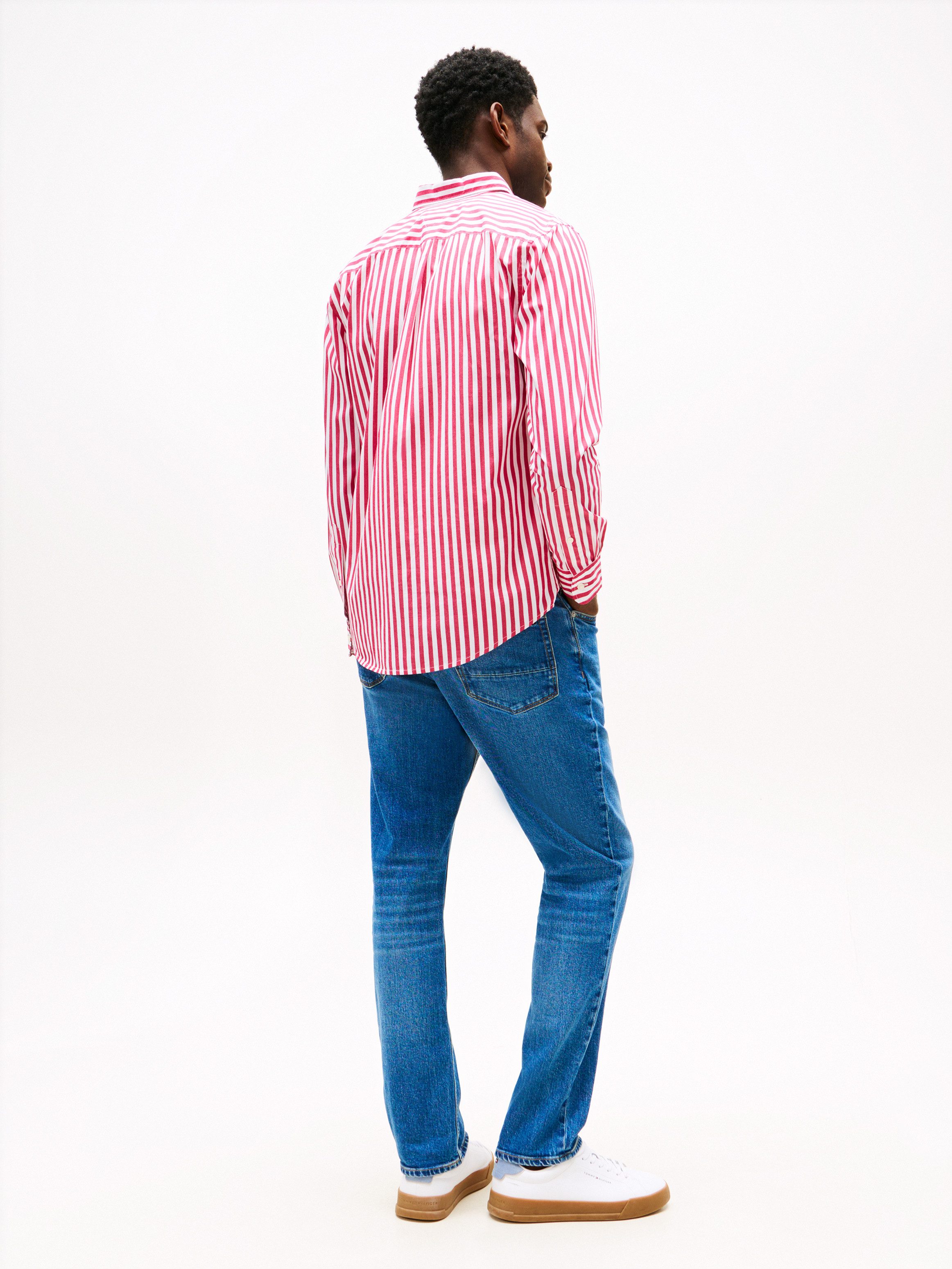 Tommy Hilfiger Overhemd met lange mouwen FLEX POPLIN BOLD STRIPE SHIRT