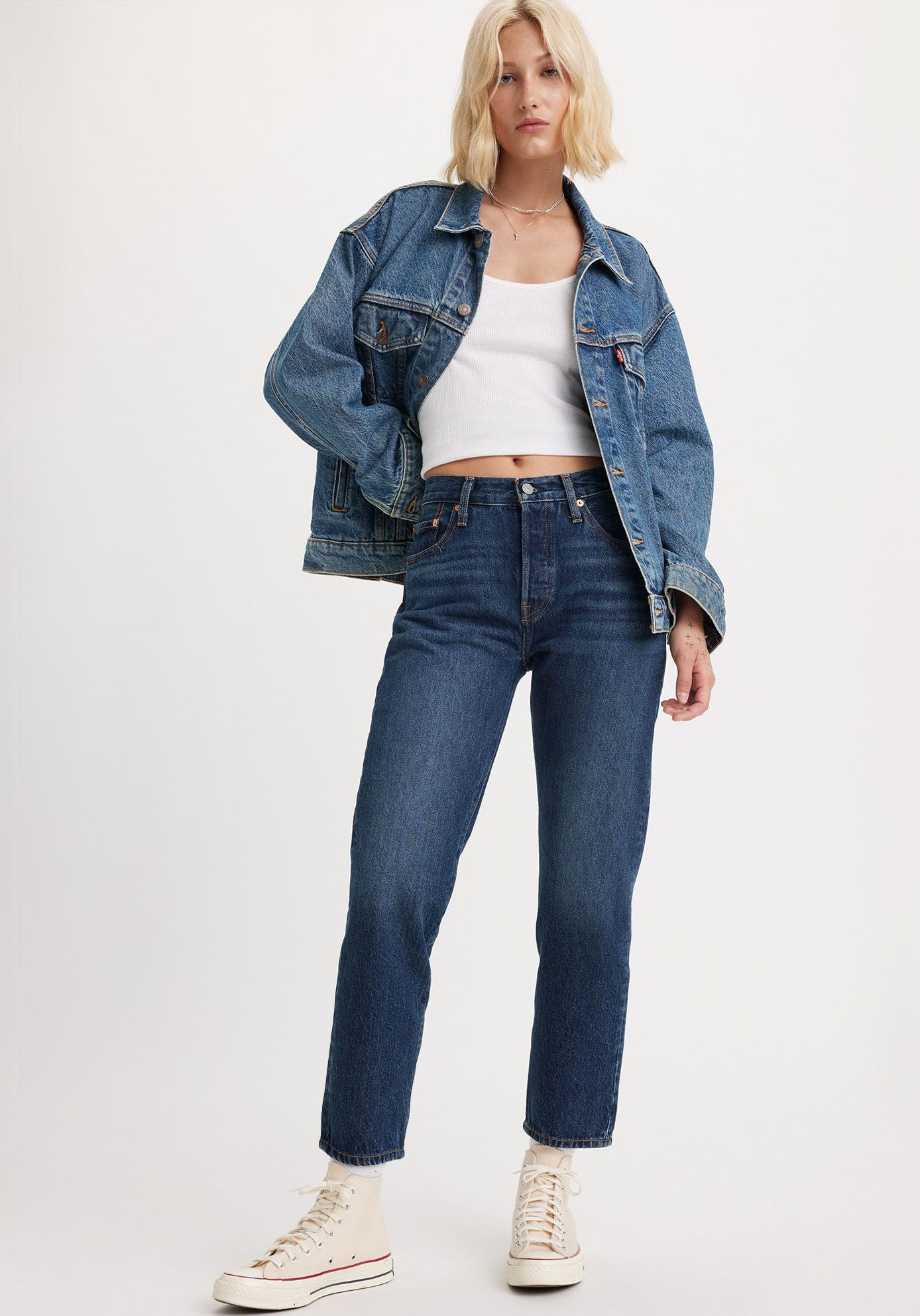Levi's® 7/8 jeans 501 CROP 501 collectie, 5-pocket-stijl