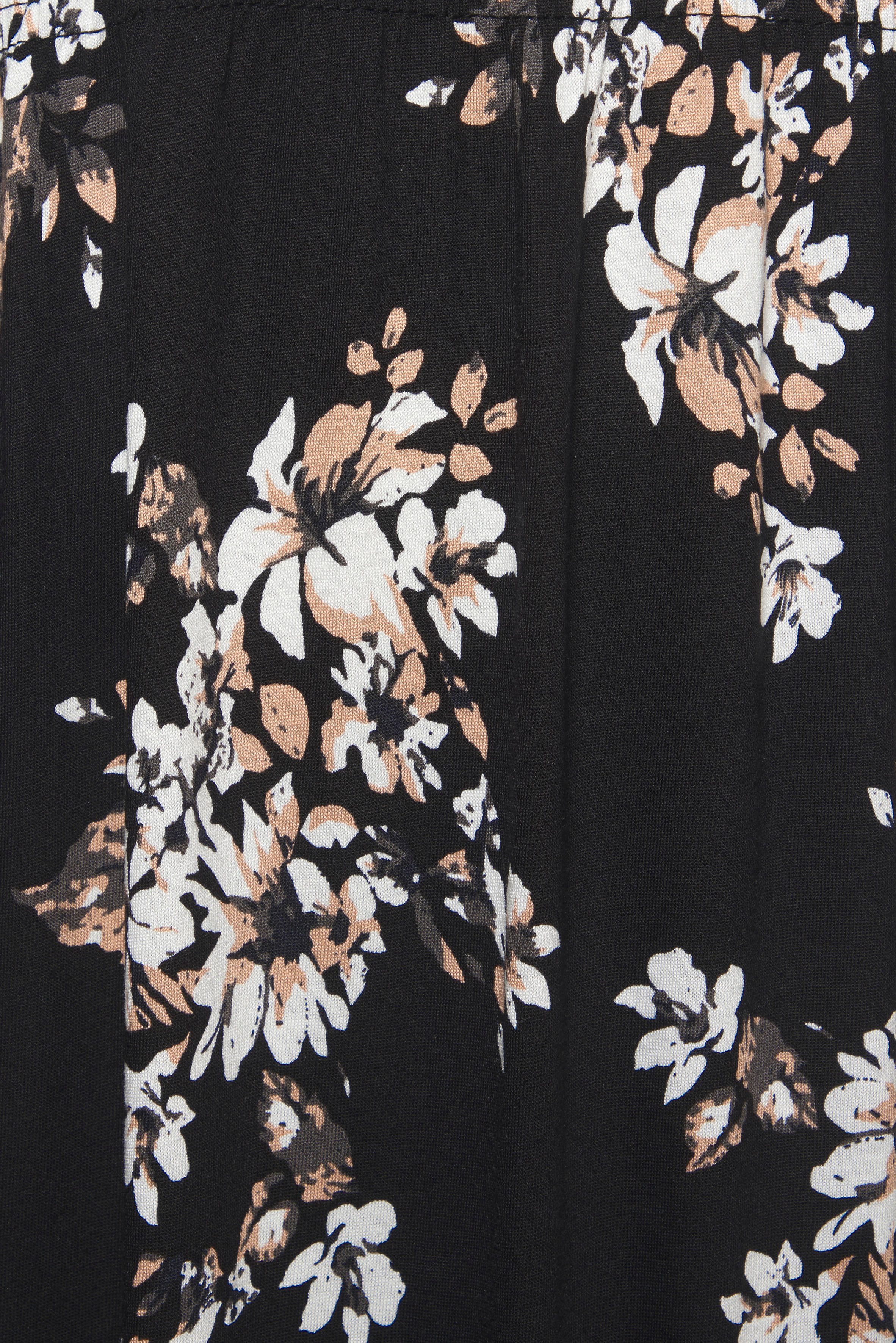 Lascana Maxi-jurk met bloemenprint en verstelbare halslijn, zomerjurk