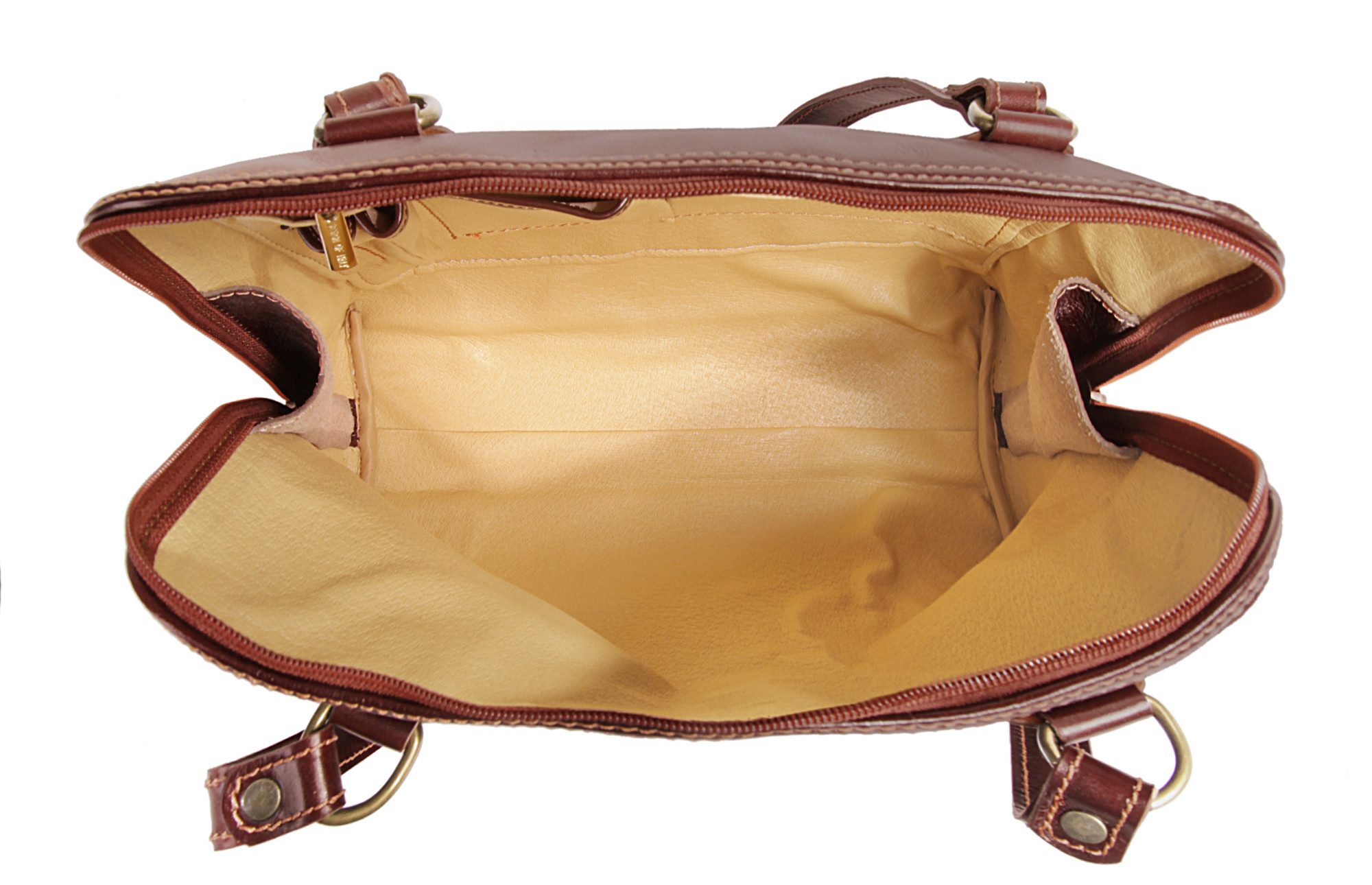 Piké Tas echt leer, made in italy