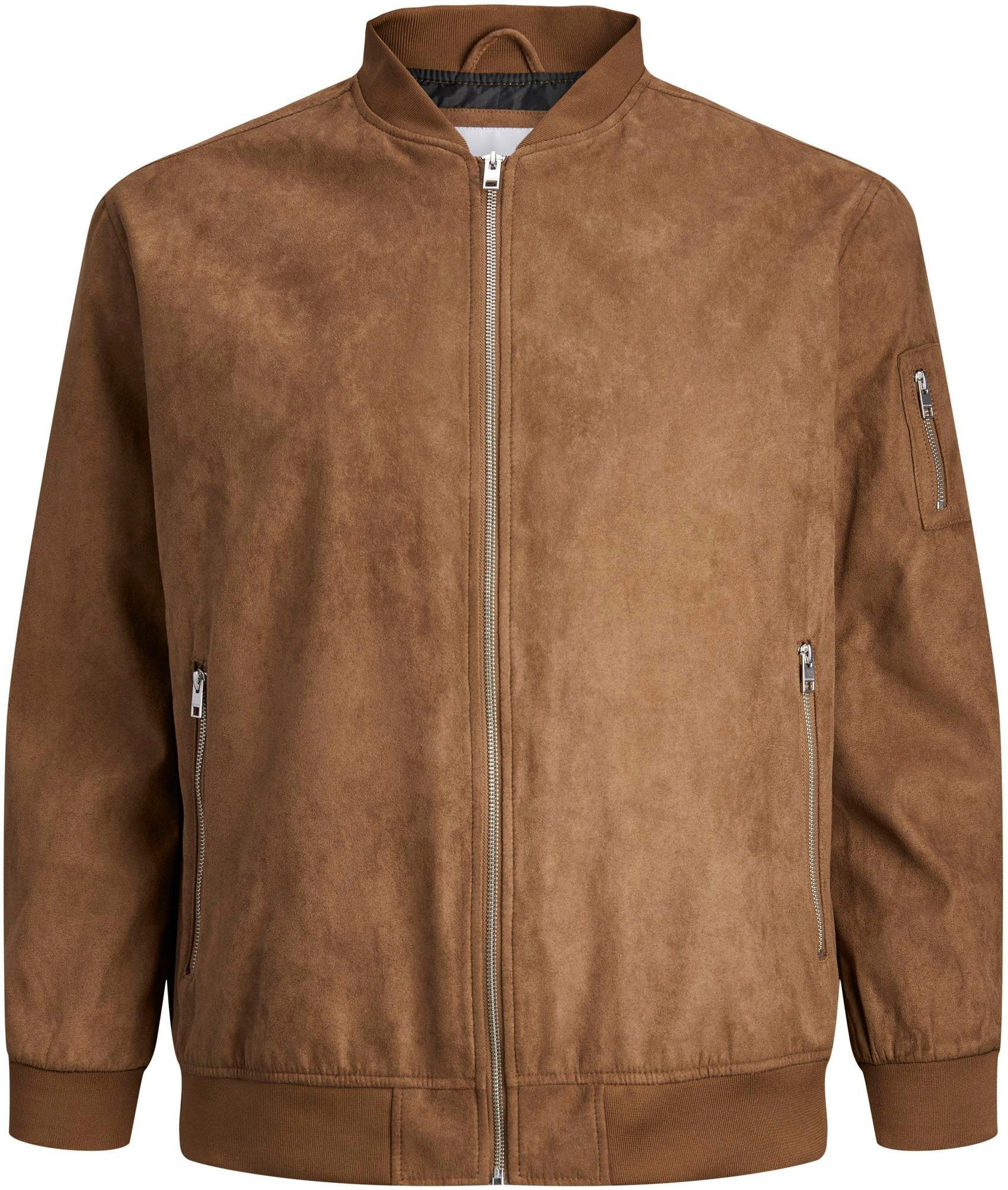 Jack & Jones PlusSize Blouson JJEROCKY FAUX SUEDE BOMBER PLS