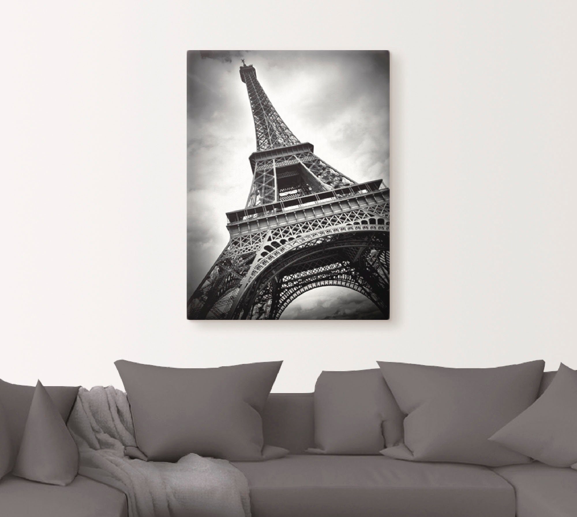 Artland Artprint Eiffeltoren Parijs als artprint op linnen, poster in verschillende formaten maten