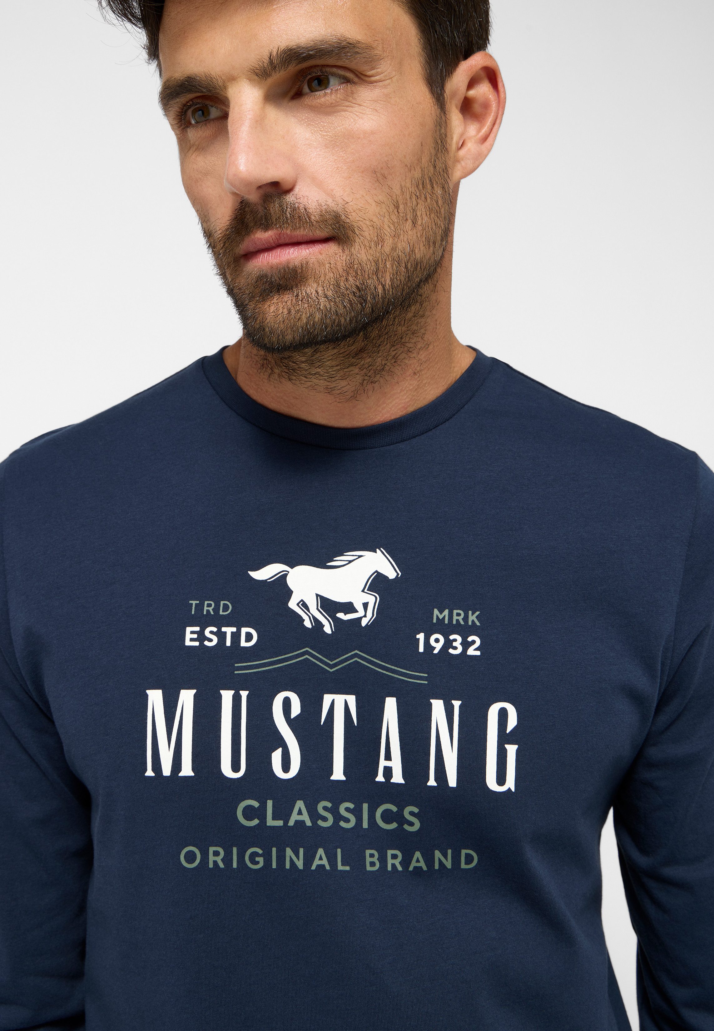 Mustang Shirt met lange mouwen Style Adrian