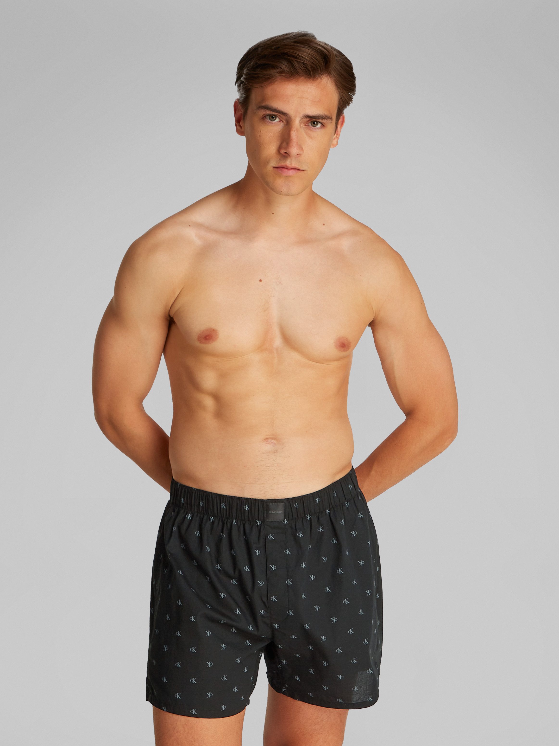 Calvin Klein Geweven boxershort BOXER SLIM met smalle pijpen