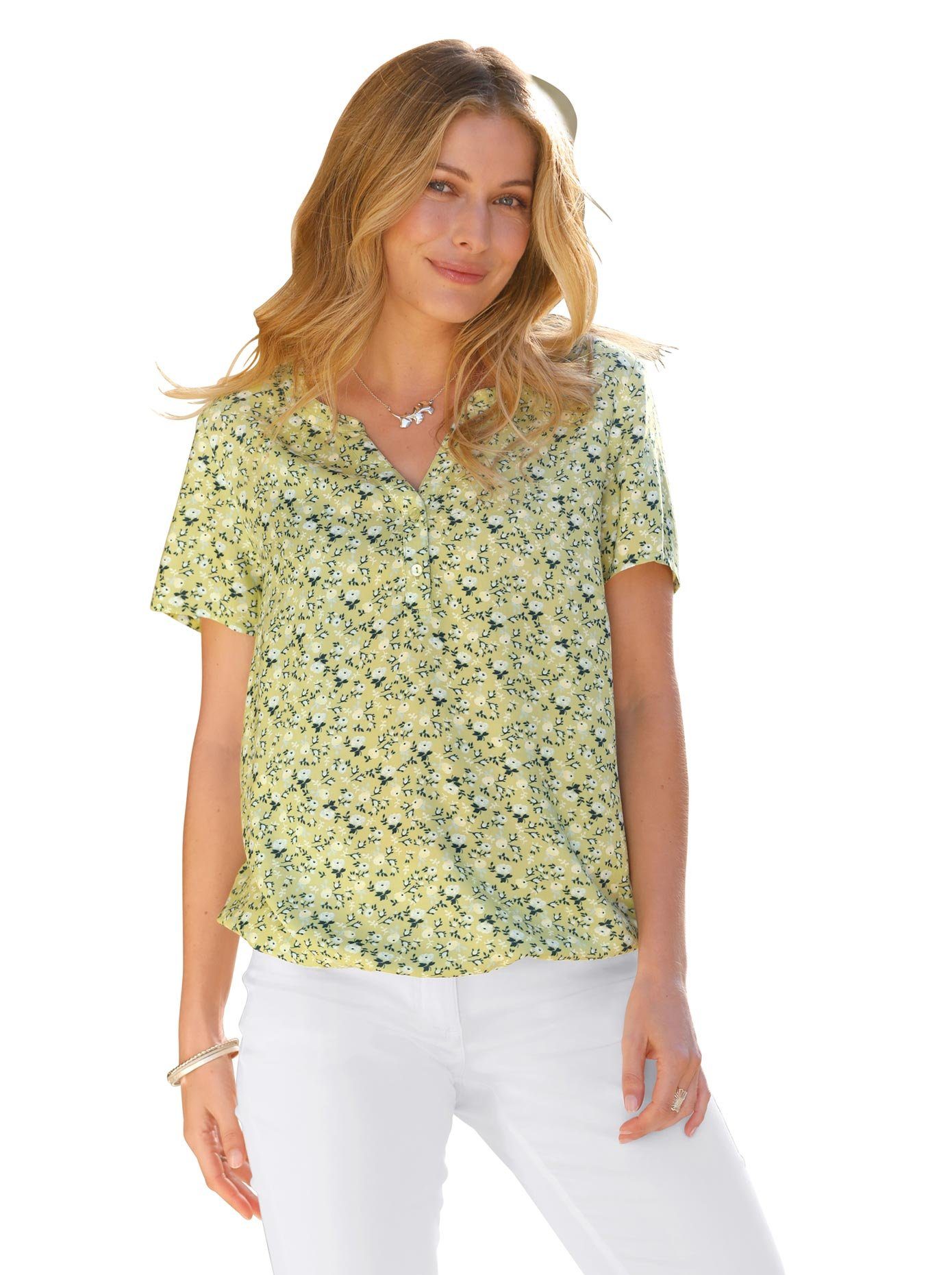 Classic Inspirationen Blouse zonder sluiting dames tunieken maat 50 groen