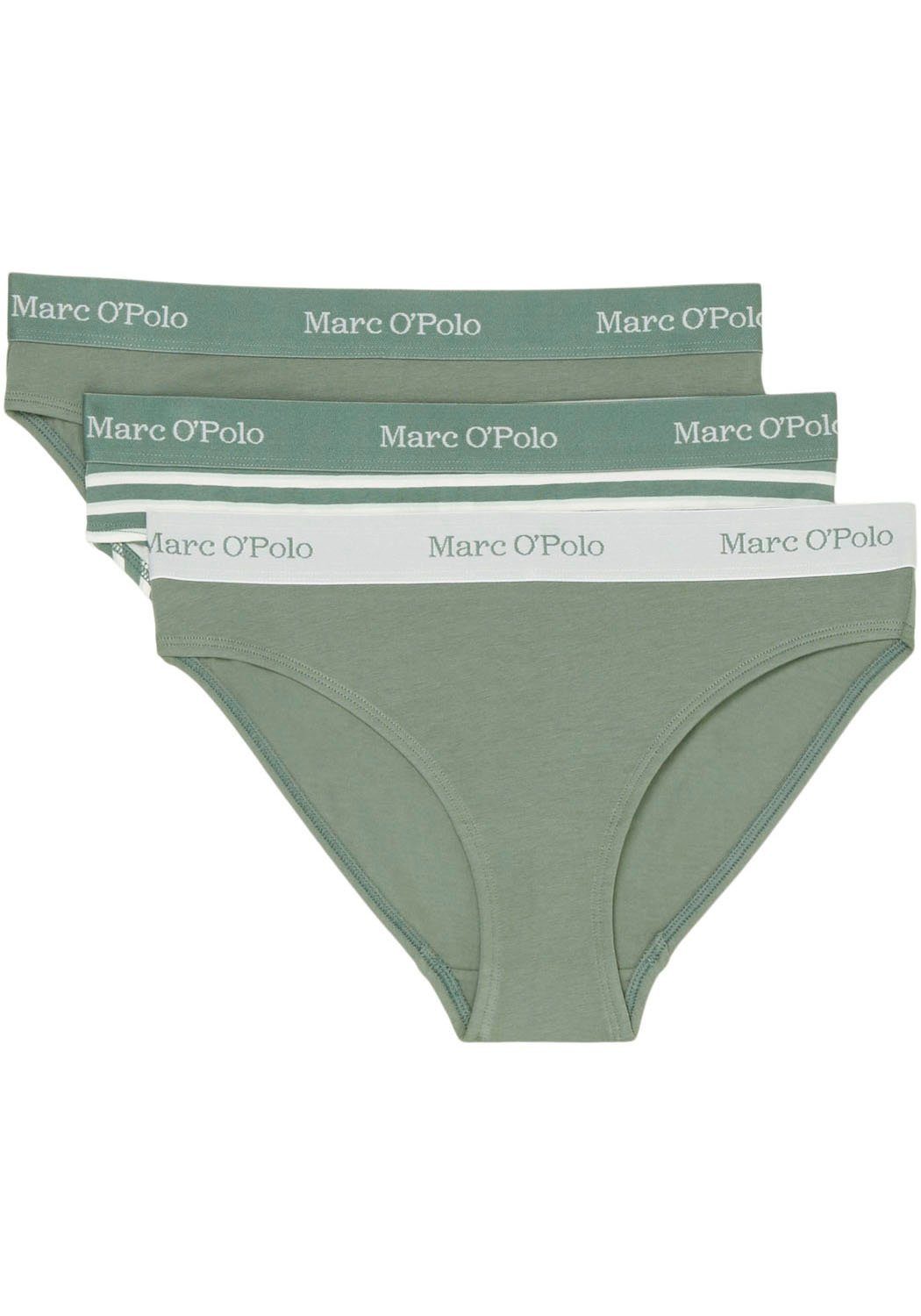 Marc O'Polo Bikinibroekje met logoband (Set van 3)