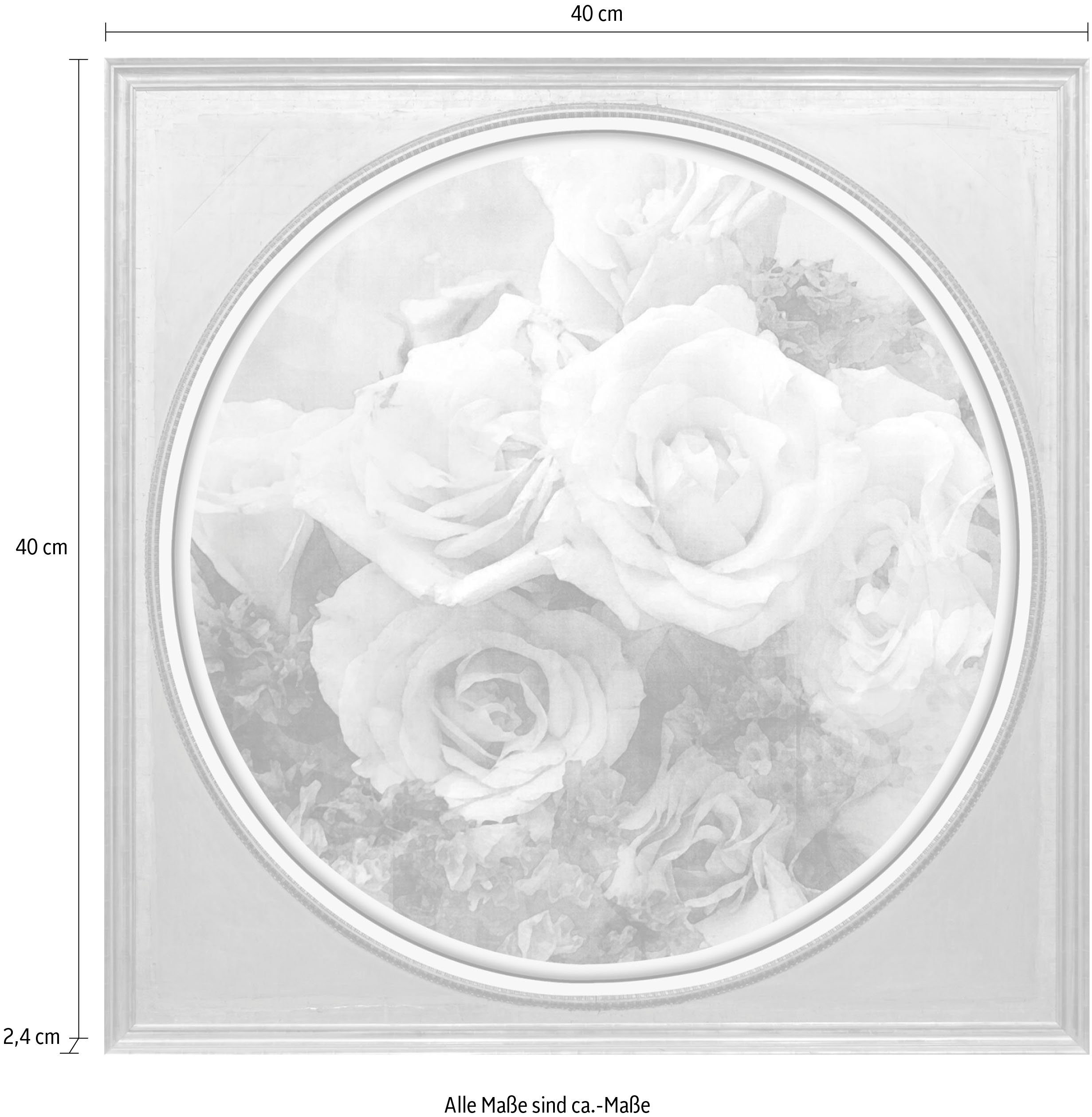 queence Artprint op acrylglas Bloemen Fine Art-print in galeriekwaliteit