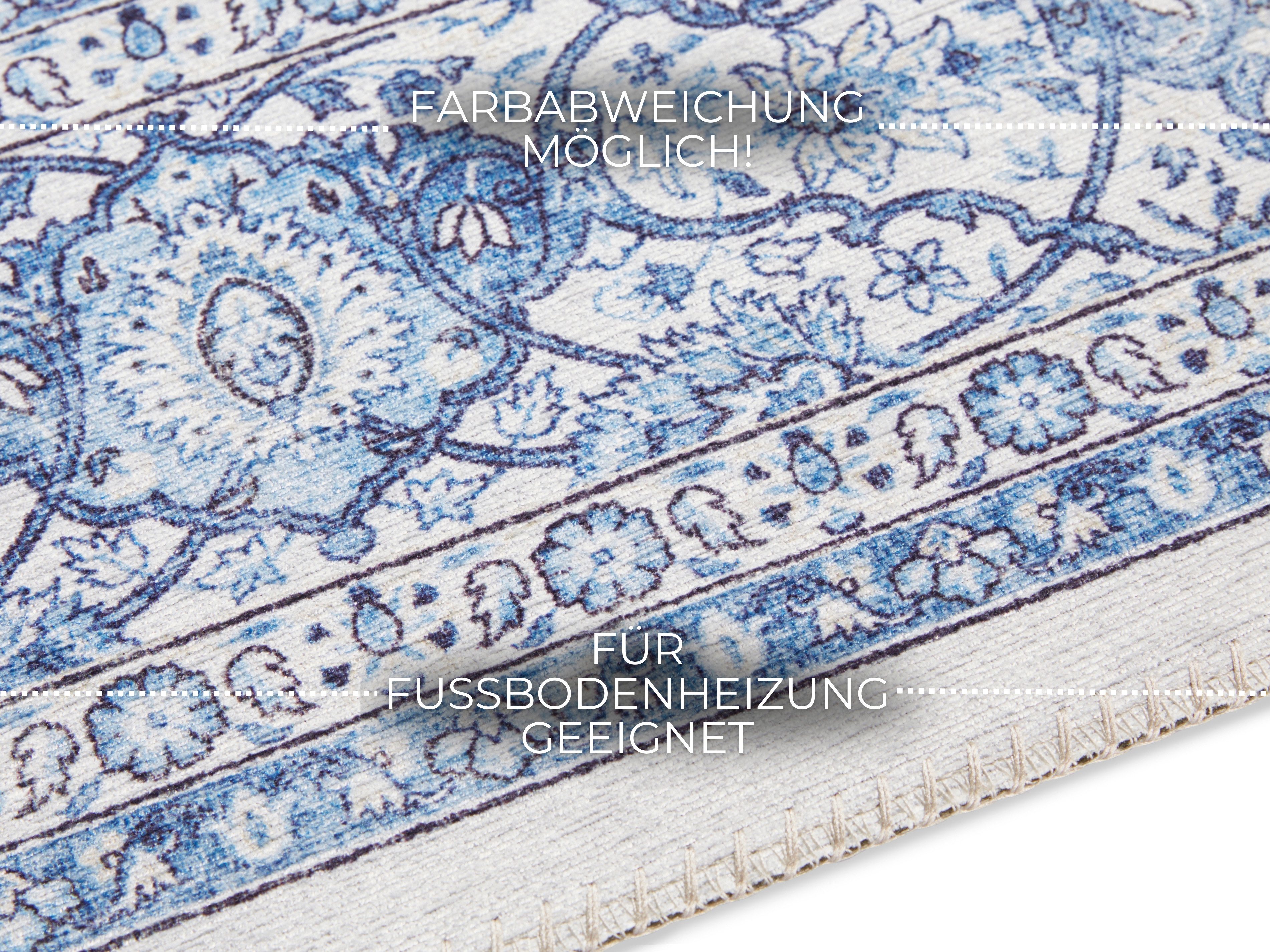 ELLE DECORATION Vloerkleed Keshan Maschad Oosters, loper, kortpolig, vintage, woonkamer, slaapkamer