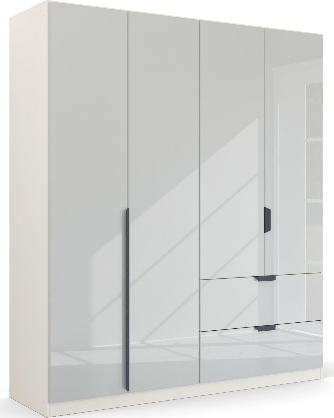 rauch Draaideurkast Modern by Quadra Spin kledingkasten maat 181 cm x 210 cm x 54 cm wit
