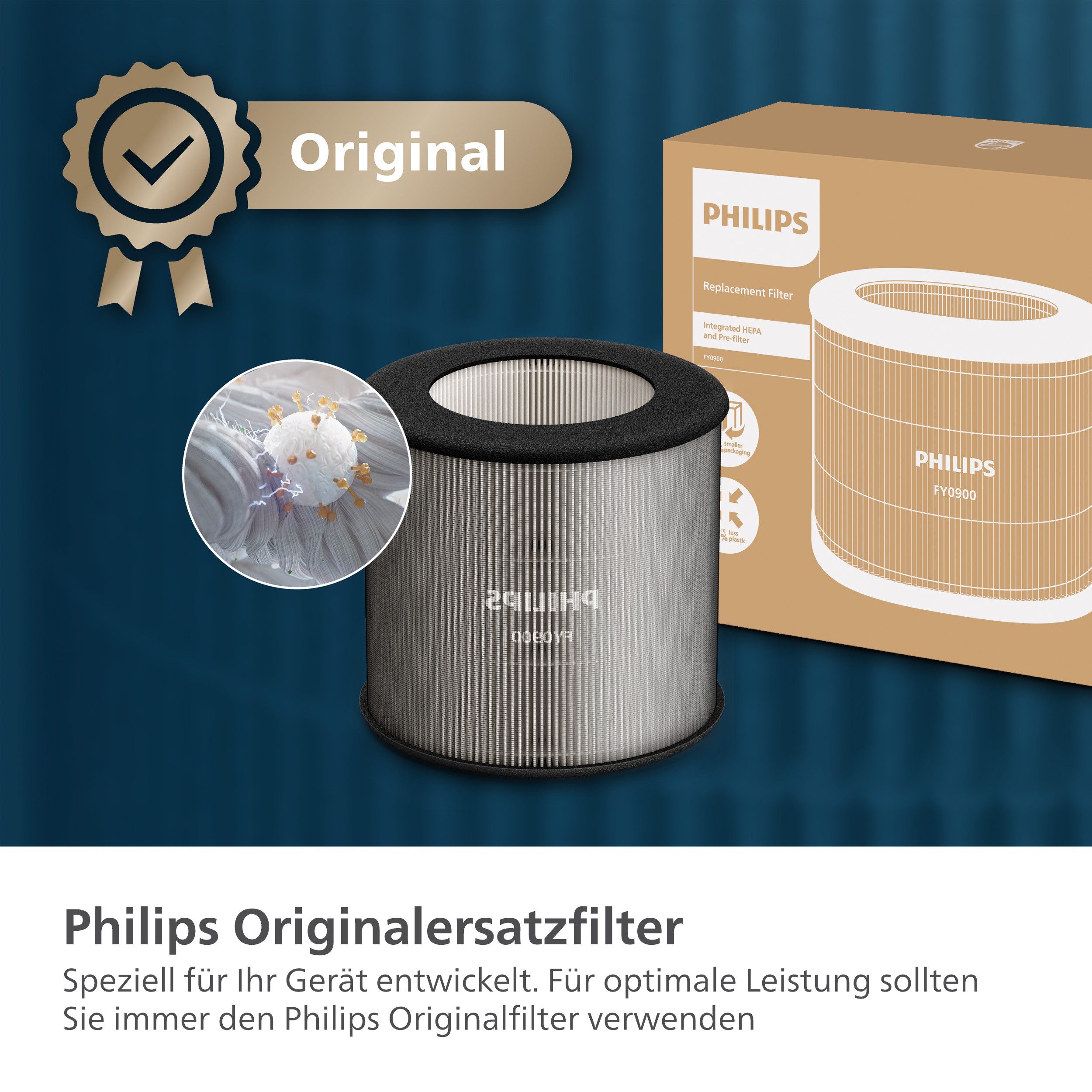 Philips HEPA-filter FY0900/30 compatibel met Philips luchtreinigers 900 en 800 Series