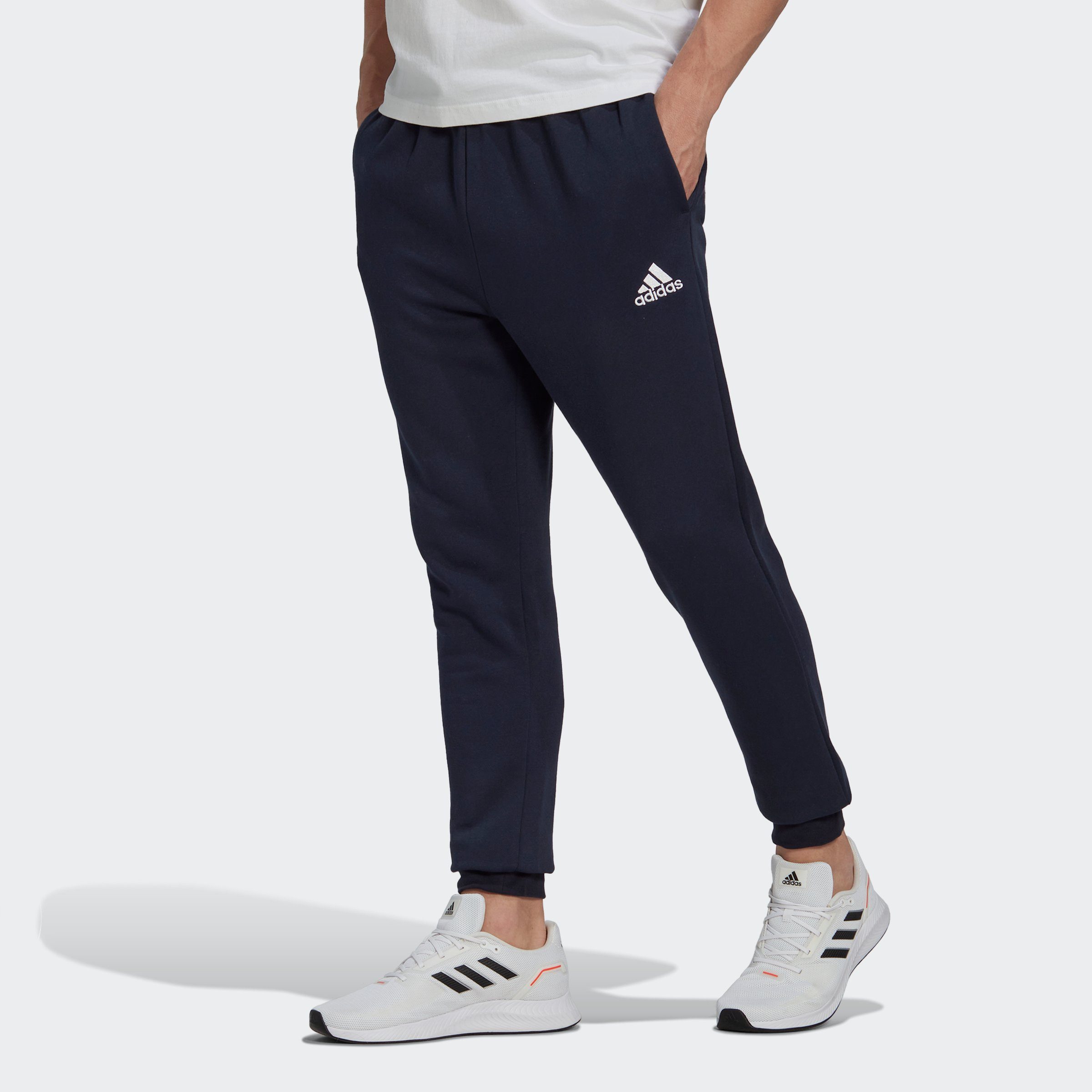 adidas Performance Sportbroek ESSENTIALS FLEECE REGULAR TAPERED BROEK