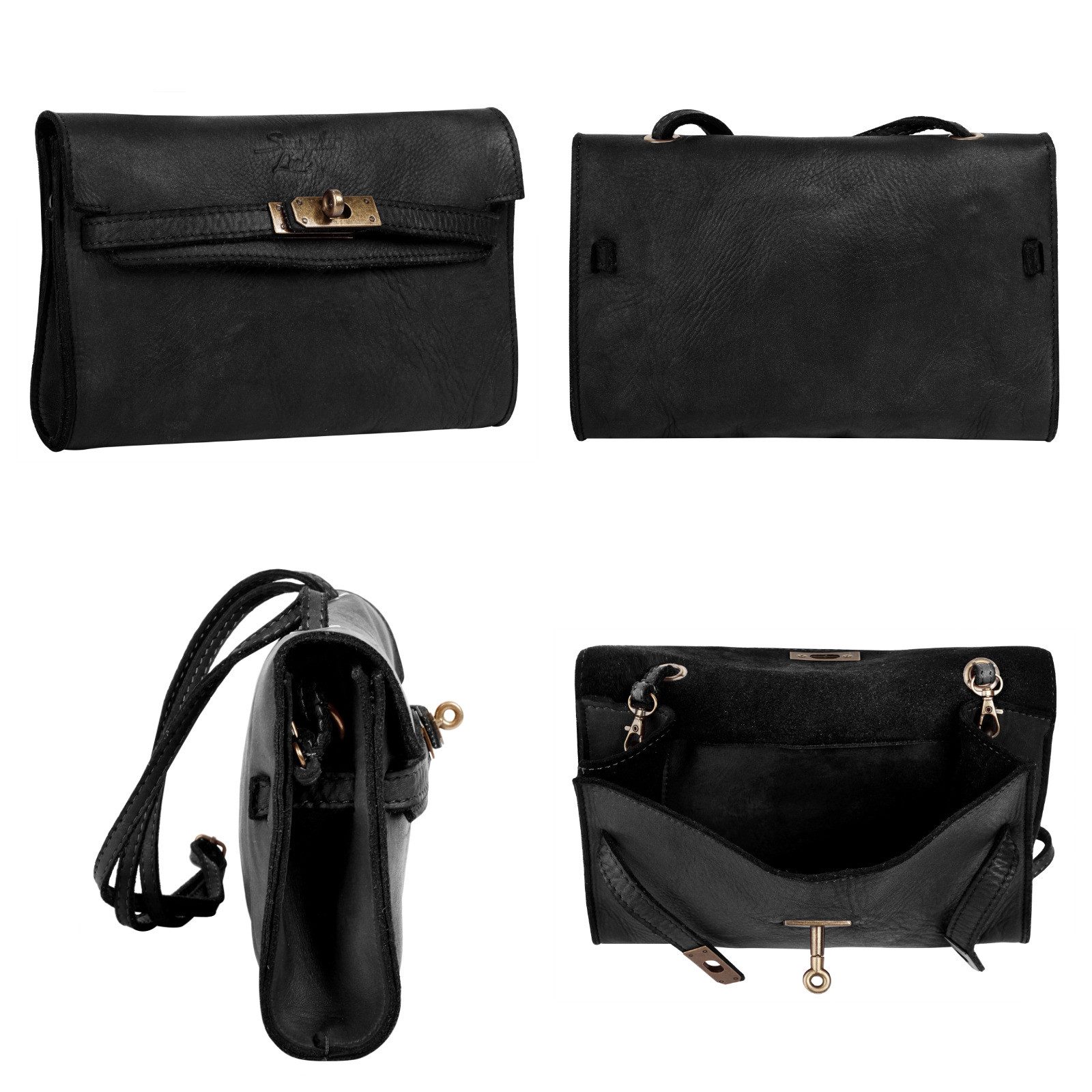 Samantha Look Schoudertas echt leer, made in italy