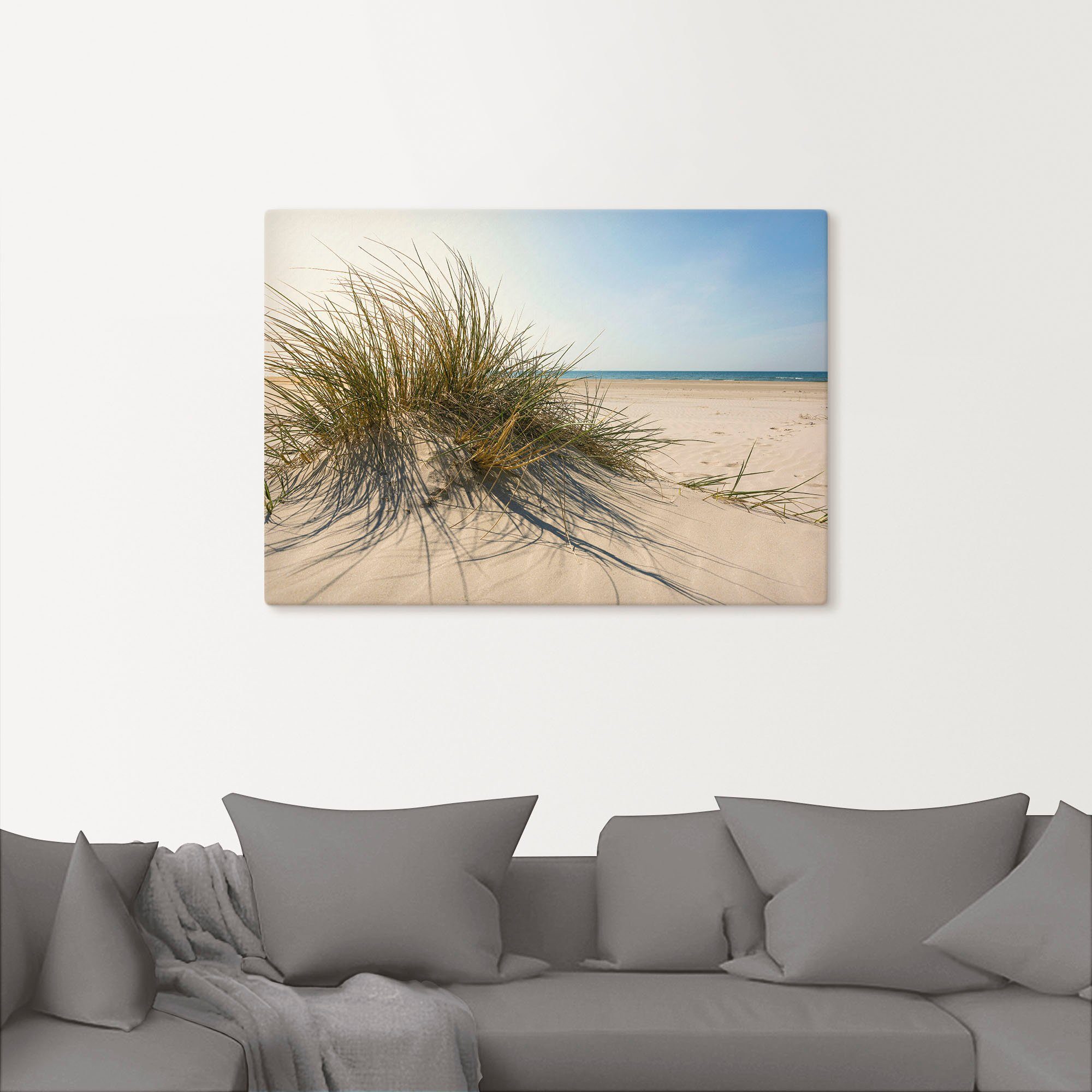 Artland Artprint Strandgras als artprint van aluminium, artprint voor buiten, artprint op linnen, poster, muursticker