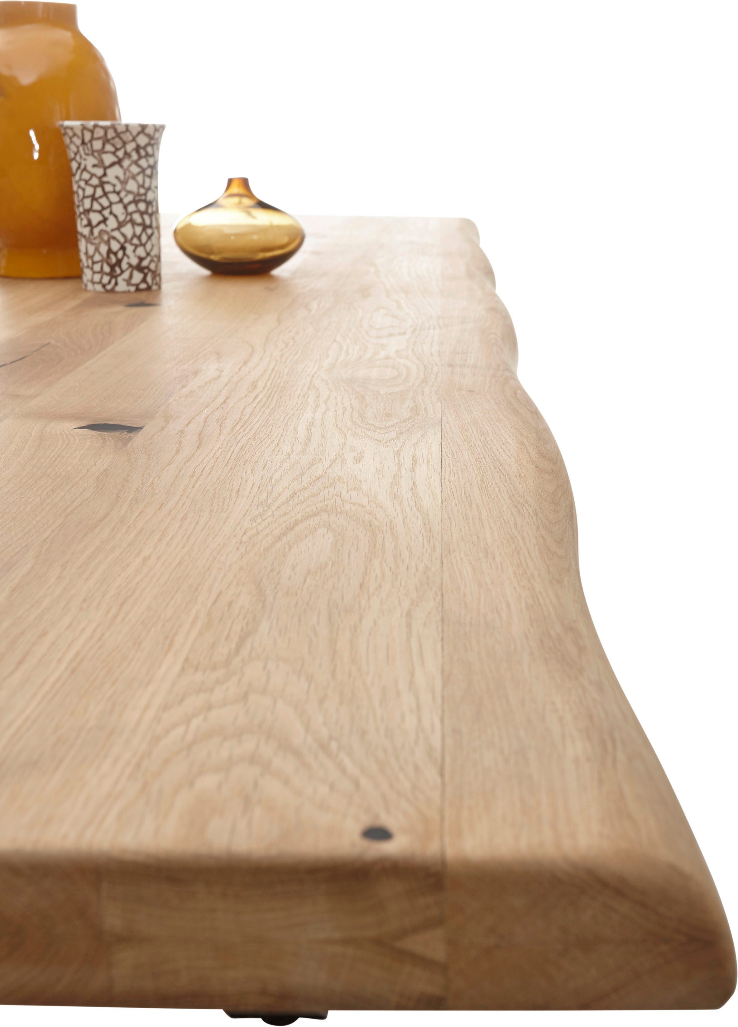 Stolkom Eettafel TOM, TOPSELLER! 200 cm breed massief eikenhout met boomrand