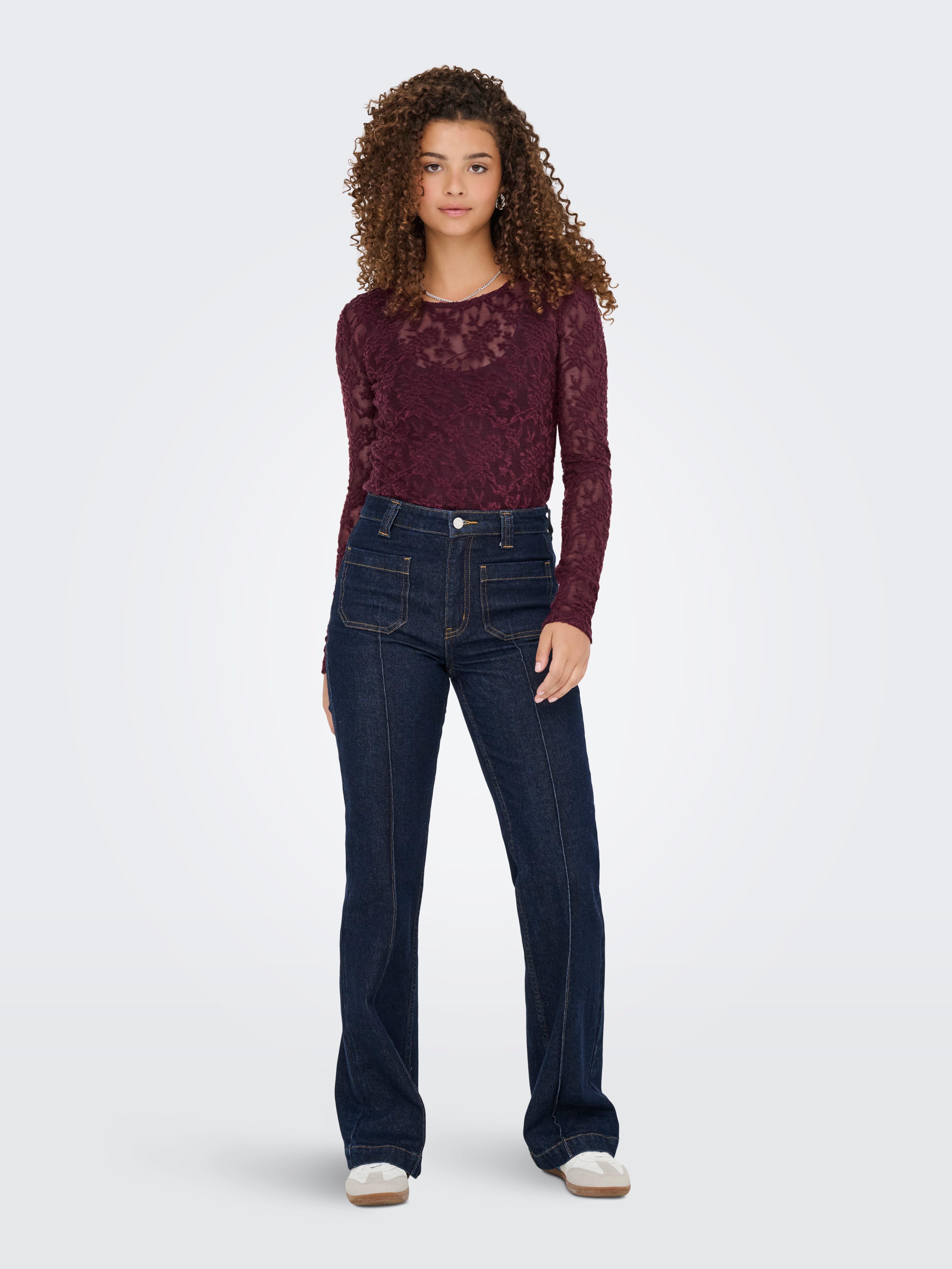 Only Shirt met lange mouwen ONLBLAISE L/S TOP JRS