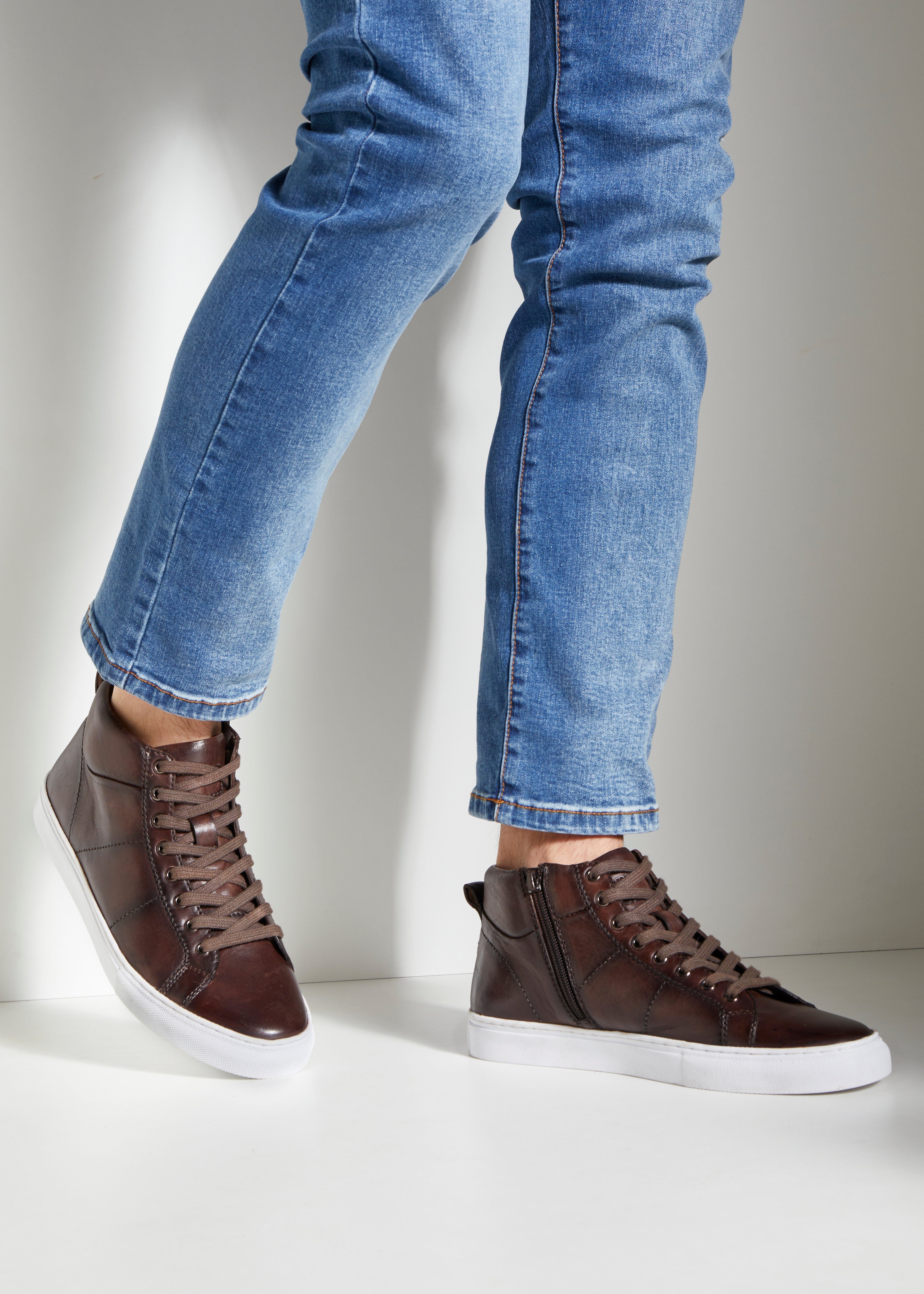 AUTHENTIC LE JOGGER Sneakers Enkellaars, boots, vrijetijdsschoen, veterschoenen van leer