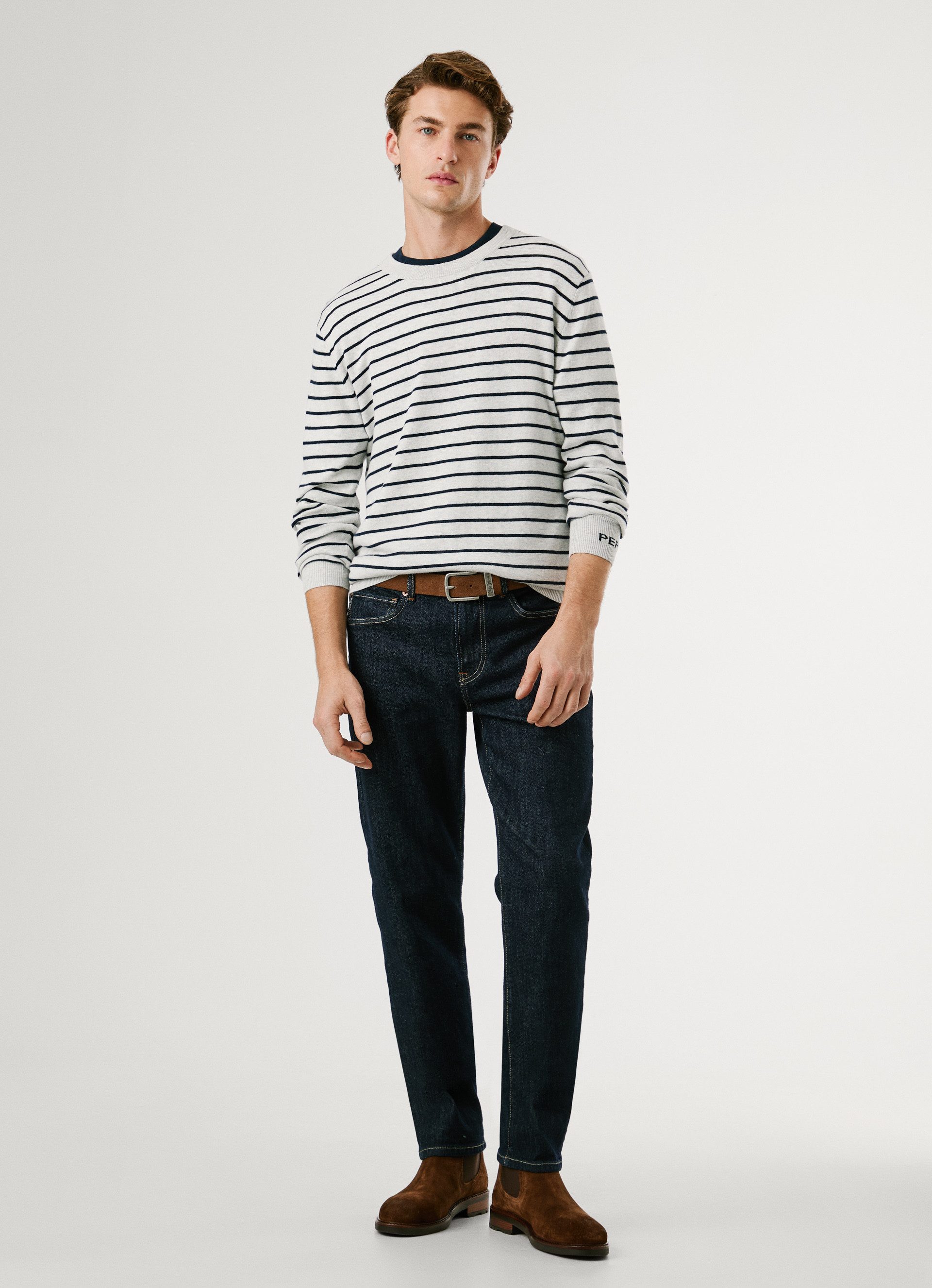 Pepe Jeans Trui met ronde hals ANDRE STRIPES