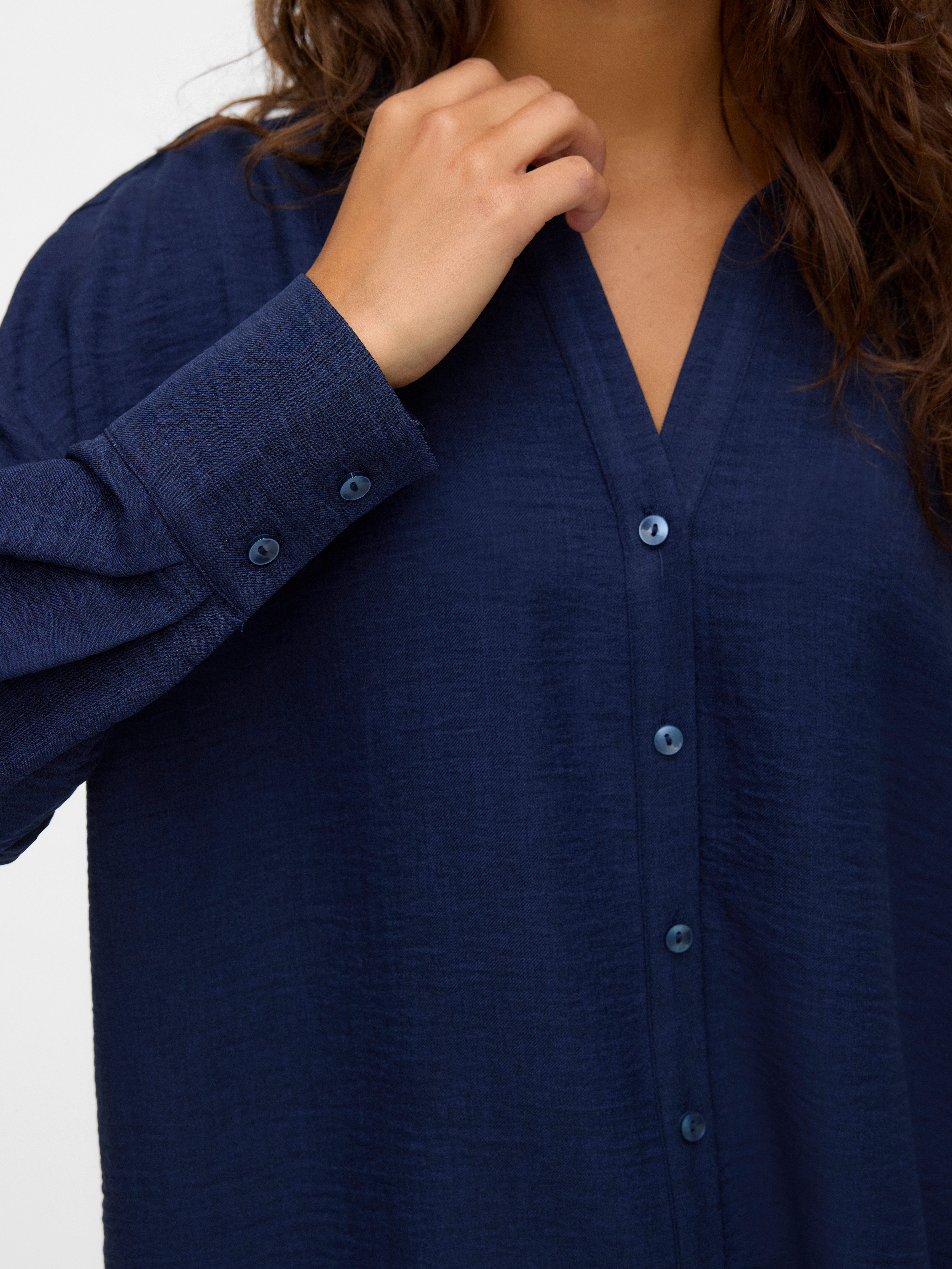 Vero Moda Blouse met lange mouwen VMMELANEY QUEENY LS SHIRT WVN NOOS