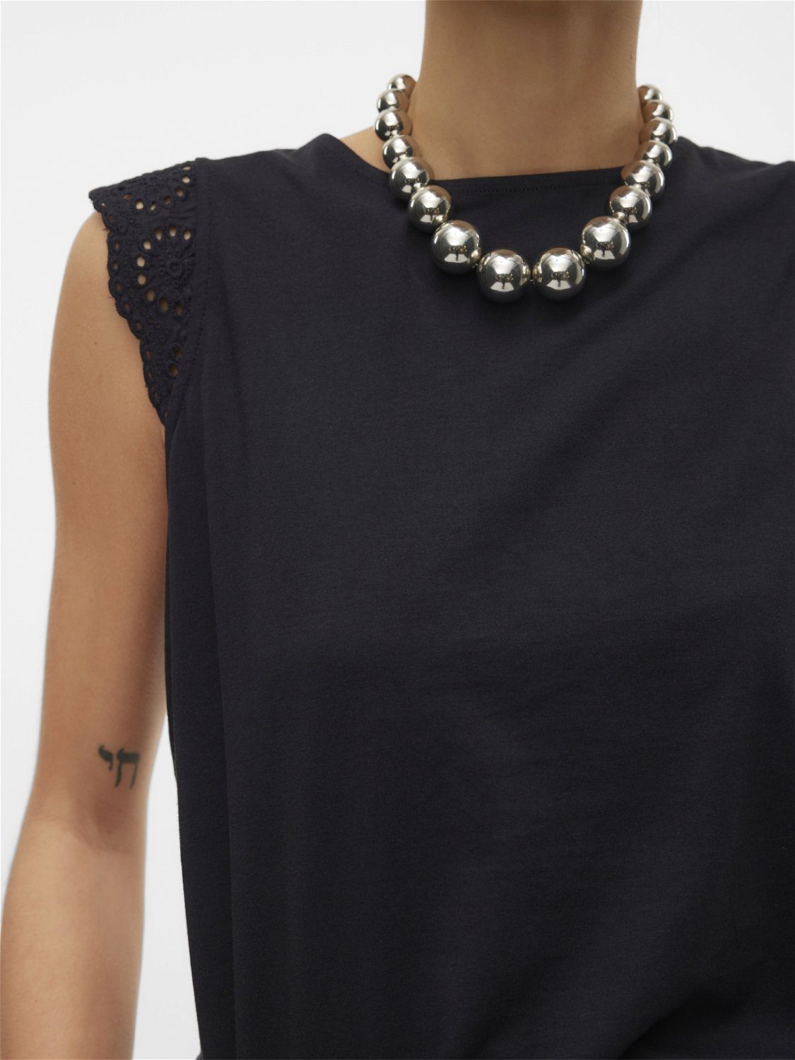 Vero Moda T-shirt VMEMILY SL GATHERING TOP JRS NOOS