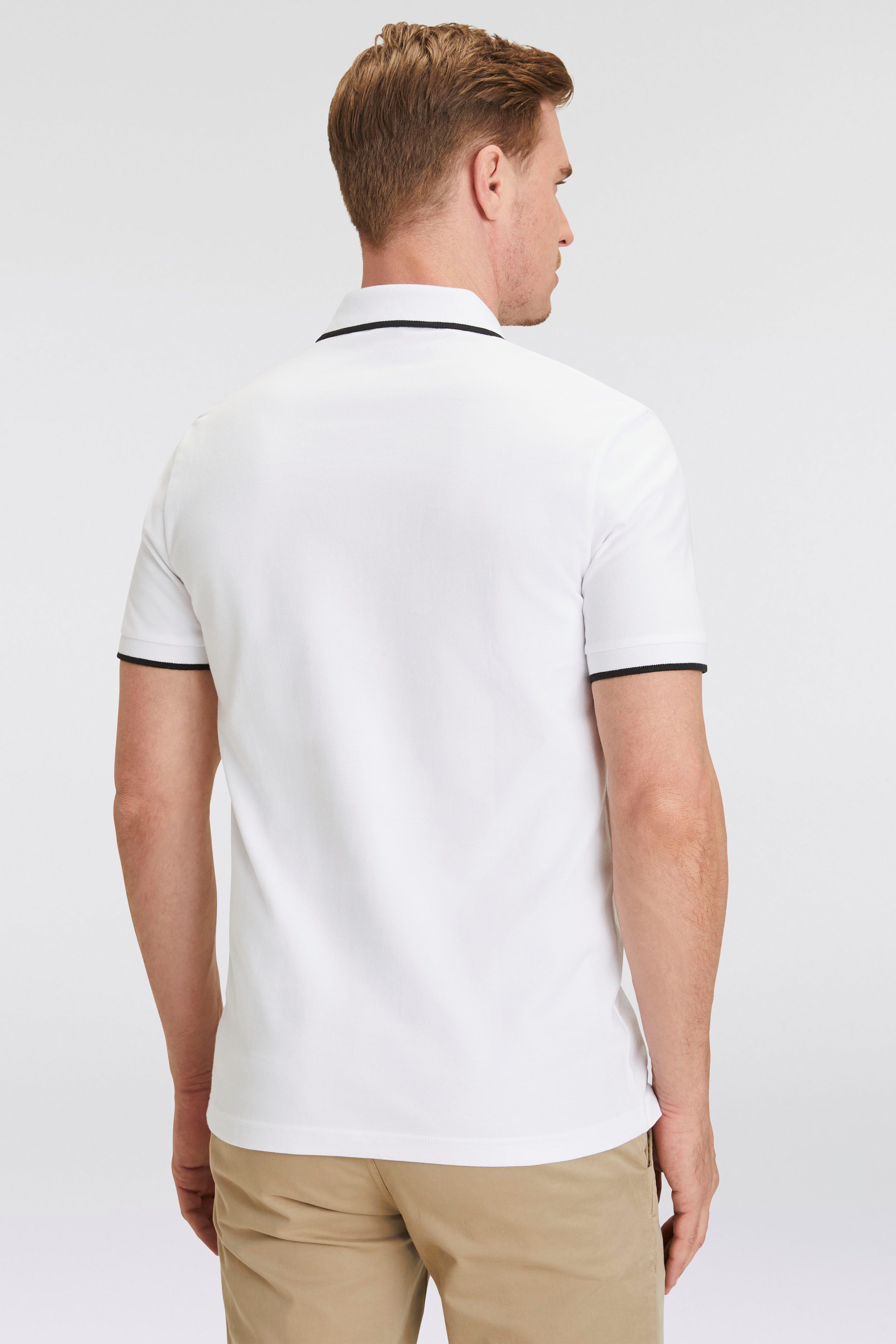 Boss Orange Poloshirt Passertip met boss badge