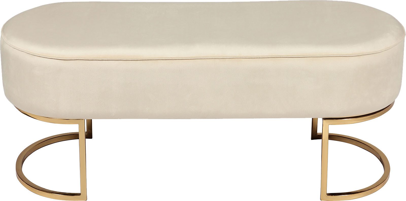 Kayoom Zitbank Pera 225, elegante uitstraling door goudkleurige frame, comfortabele bekleding (1 stuk)