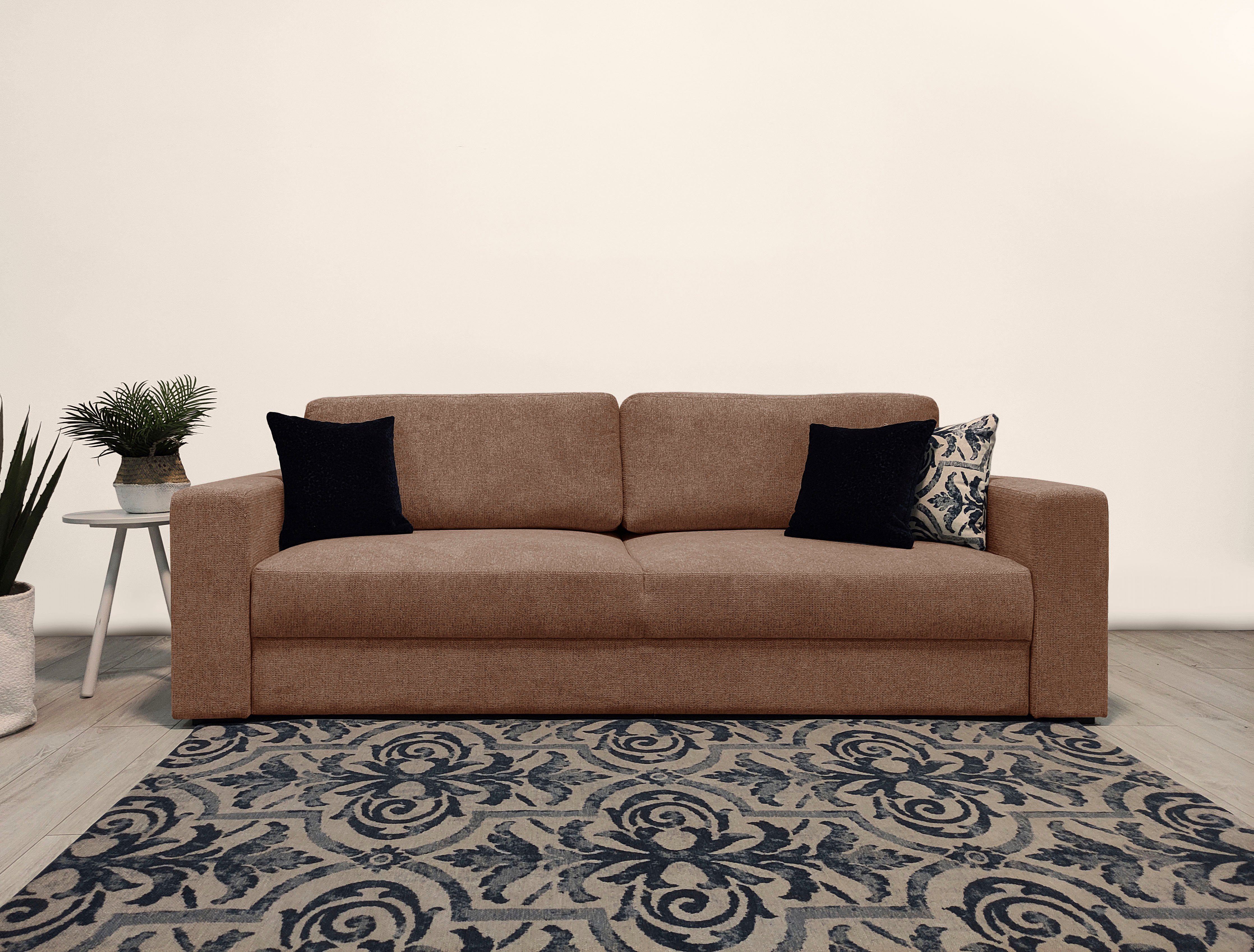 Home affaire Slaapbank Calrence met opklapbare slaapfunctie, twee armleuningversies in de serie